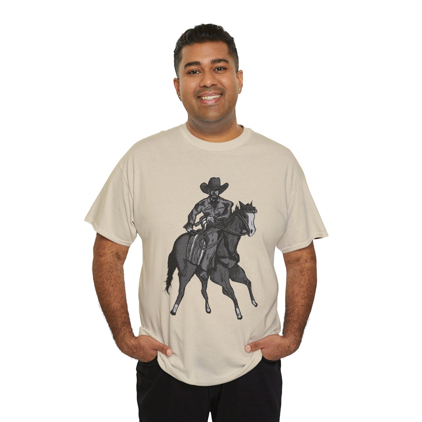 Cowboy on Horseback T‑Shirt — Vintage Western Rodeo Tee