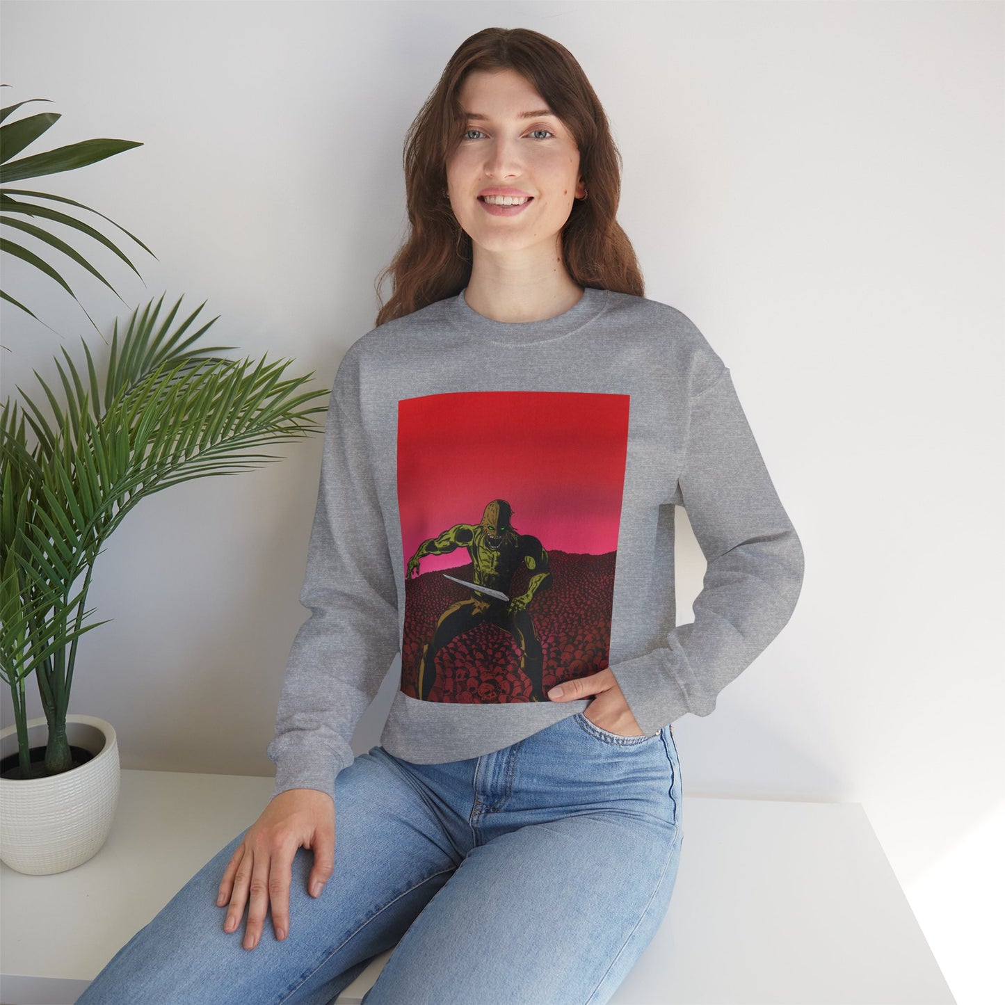 Retro Skull Master Graphic Unisex Crewneck Sweatshirt