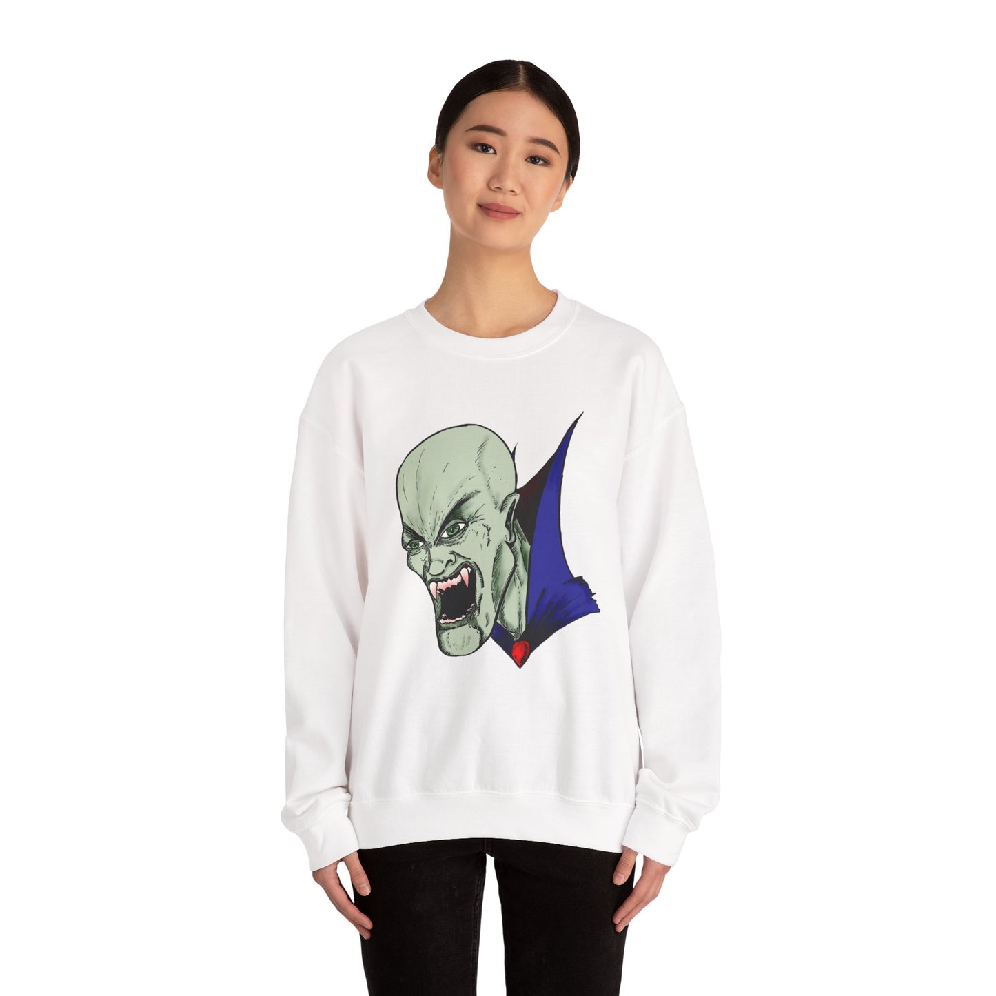 Vampire Graphic Sweatshirt for Halloween
