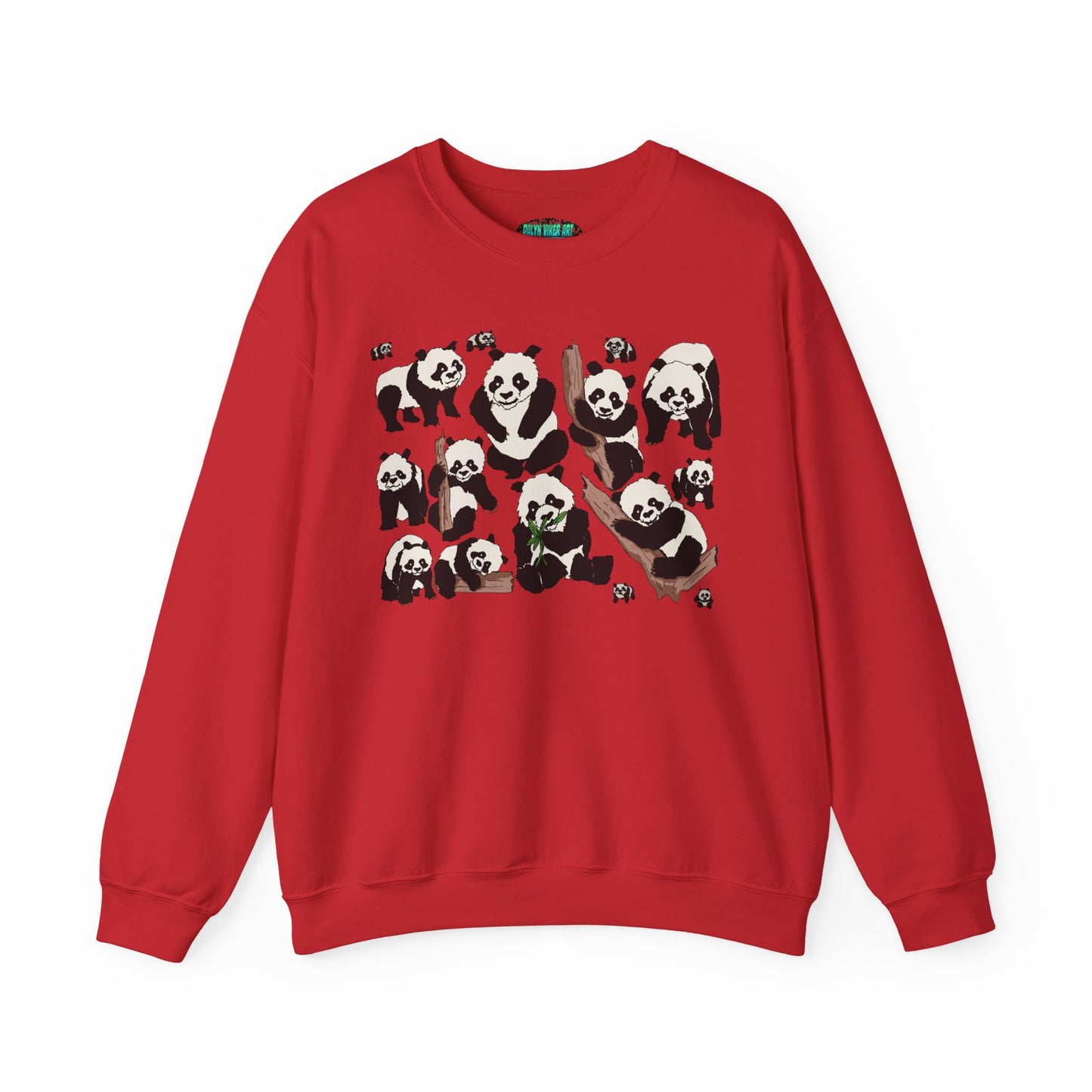 Cozy Panda Crewneck Sweatshirt - Soft Unisex Heavy Blend