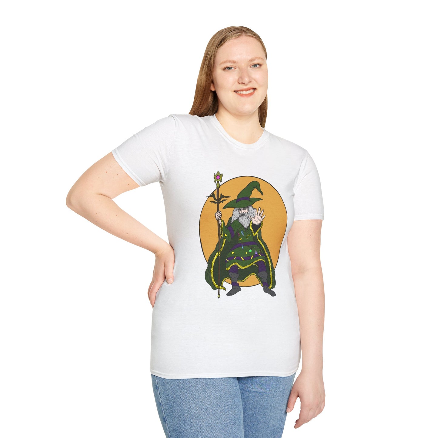 Wizard Staff Unisex T-Shirt - Magical Sorcerer Fantasy Tee