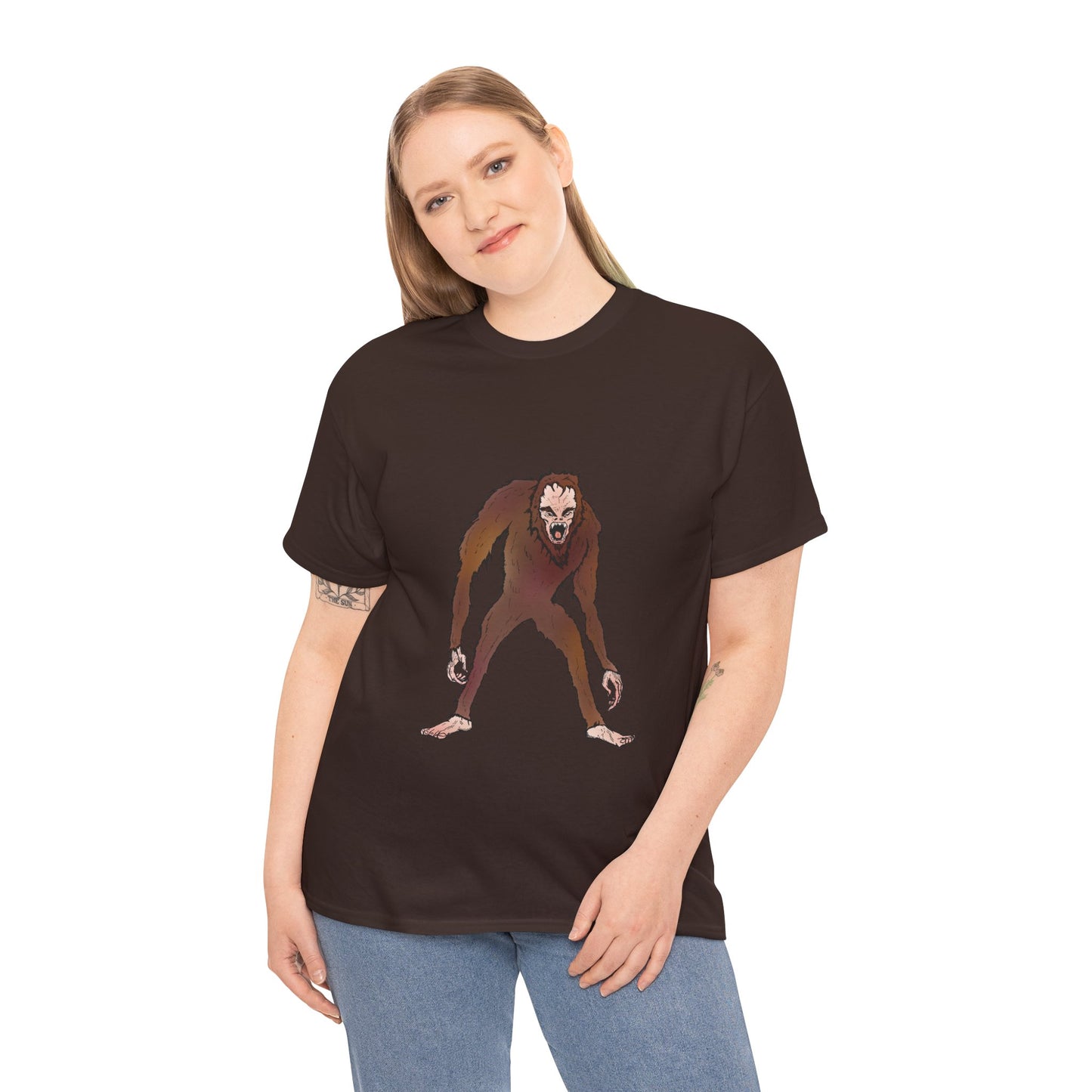 Bigfoot Sketch T‑Shirt — Retro Sasquatch Graphic Tee