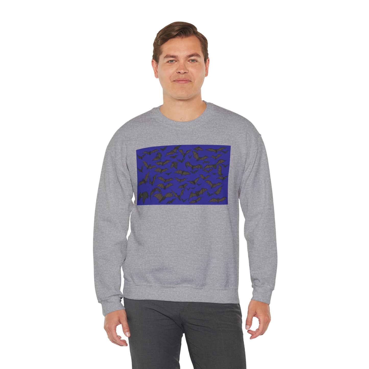 Stylish Bats Unisex Crewneck Sweatshirt with Abstract Design