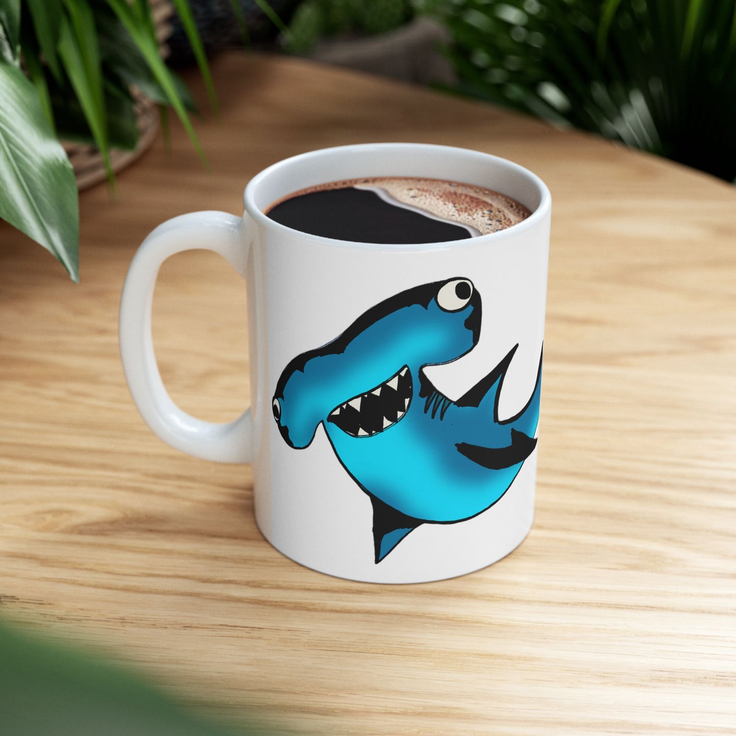 Cute Hammerhead Shark Ceramic Mug - Fun Gift for Animal Lovers