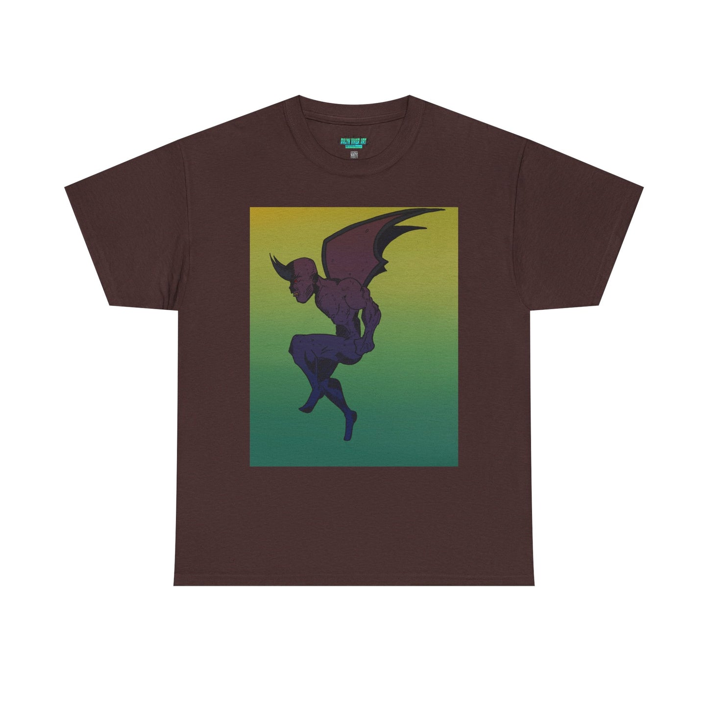 Unisex Heavy Cotton Tee - Artistic Devil Graphic Tee