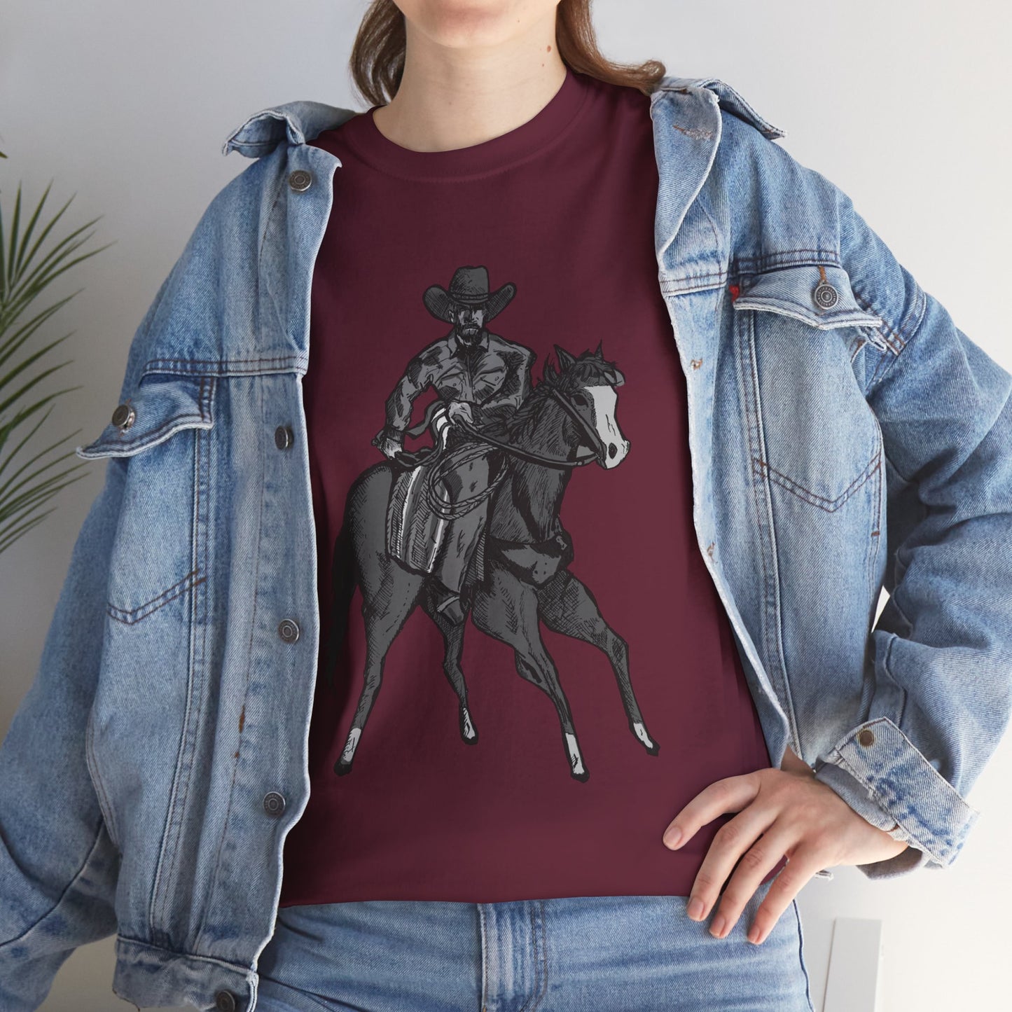 Cowboy on Horseback T‑Shirt — Vintage Western Rodeo Tee