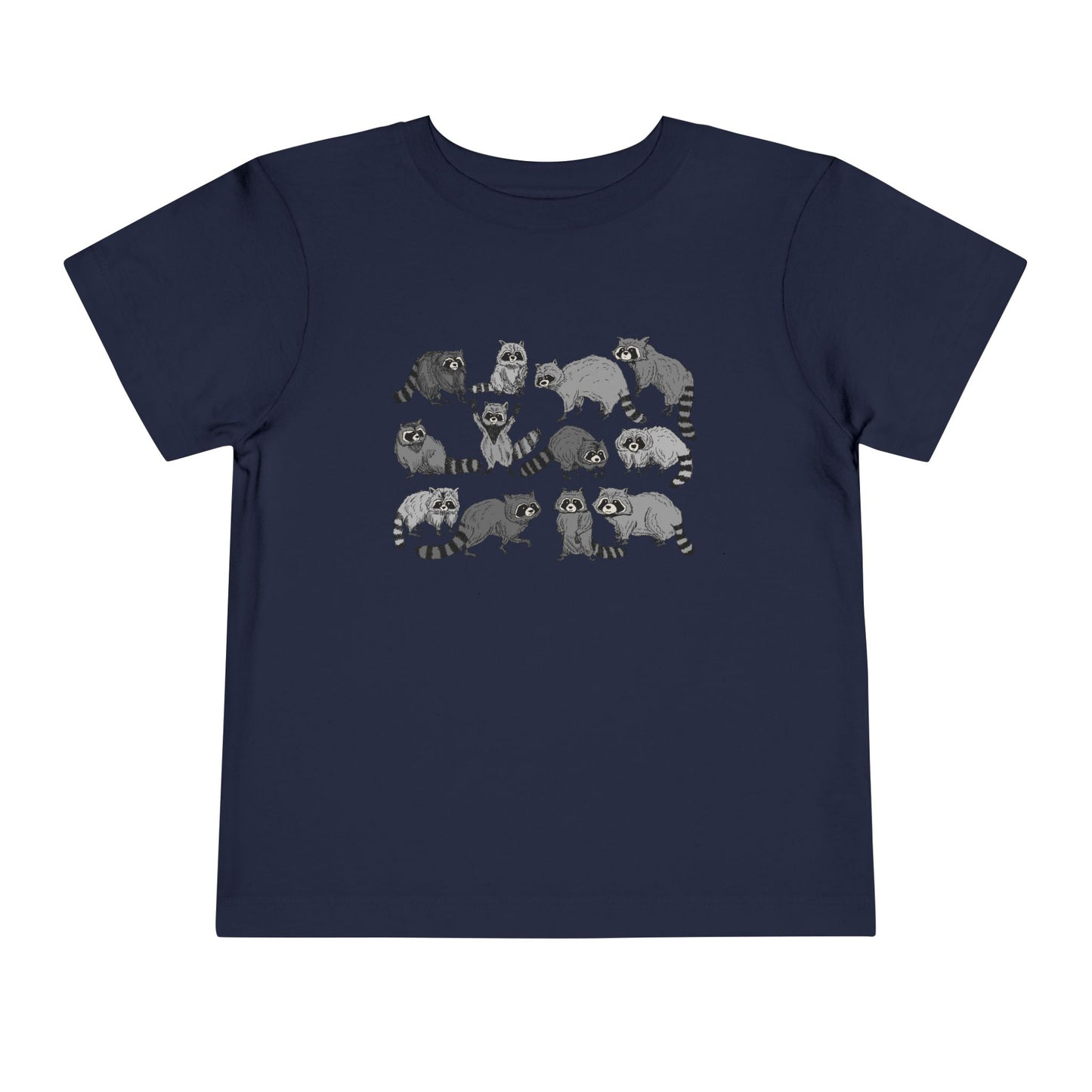 Toddler Tee — Playful Woodland Raccoon Crew Cute Kids Shirt