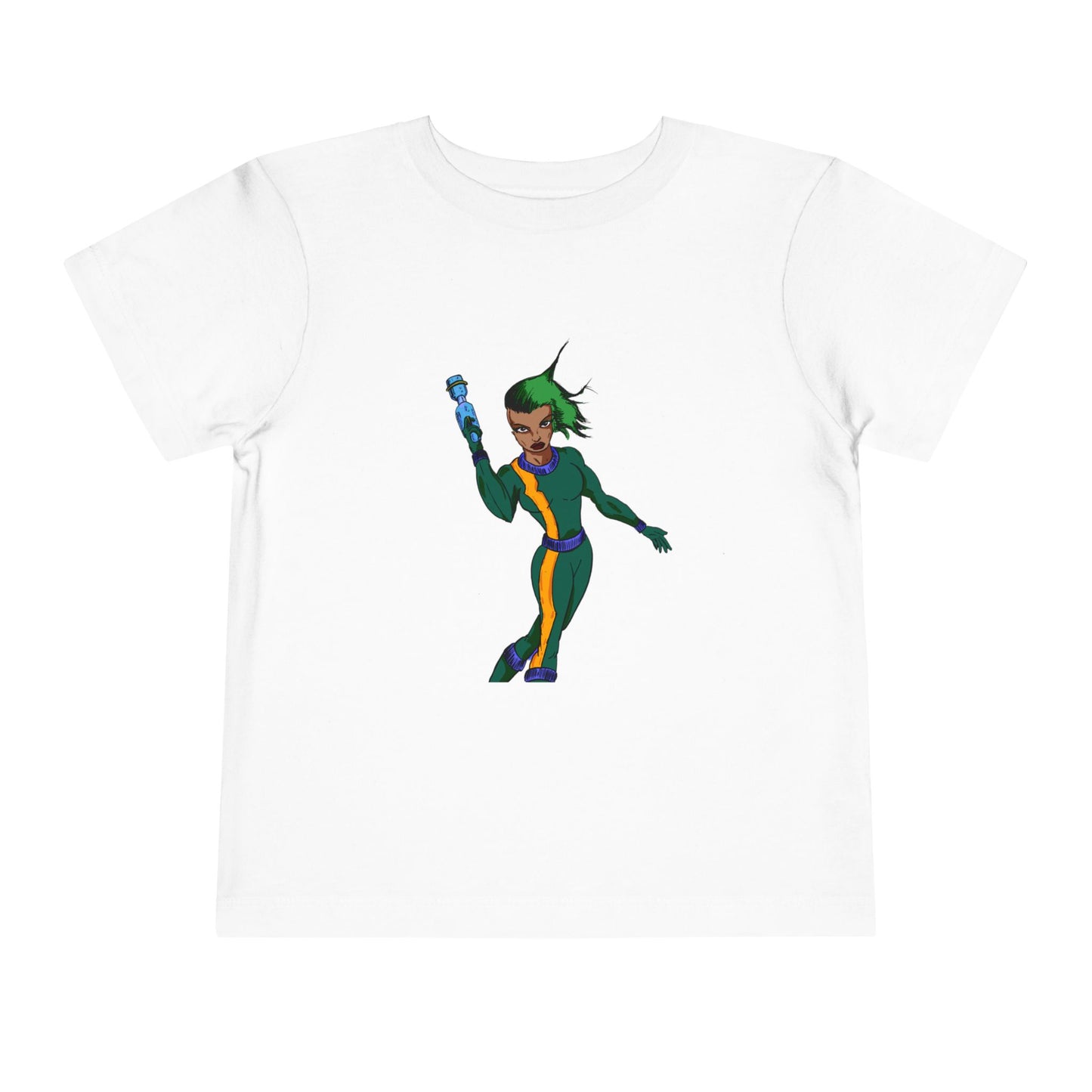 Toddler Tee — Colorful Space Hero Graphic