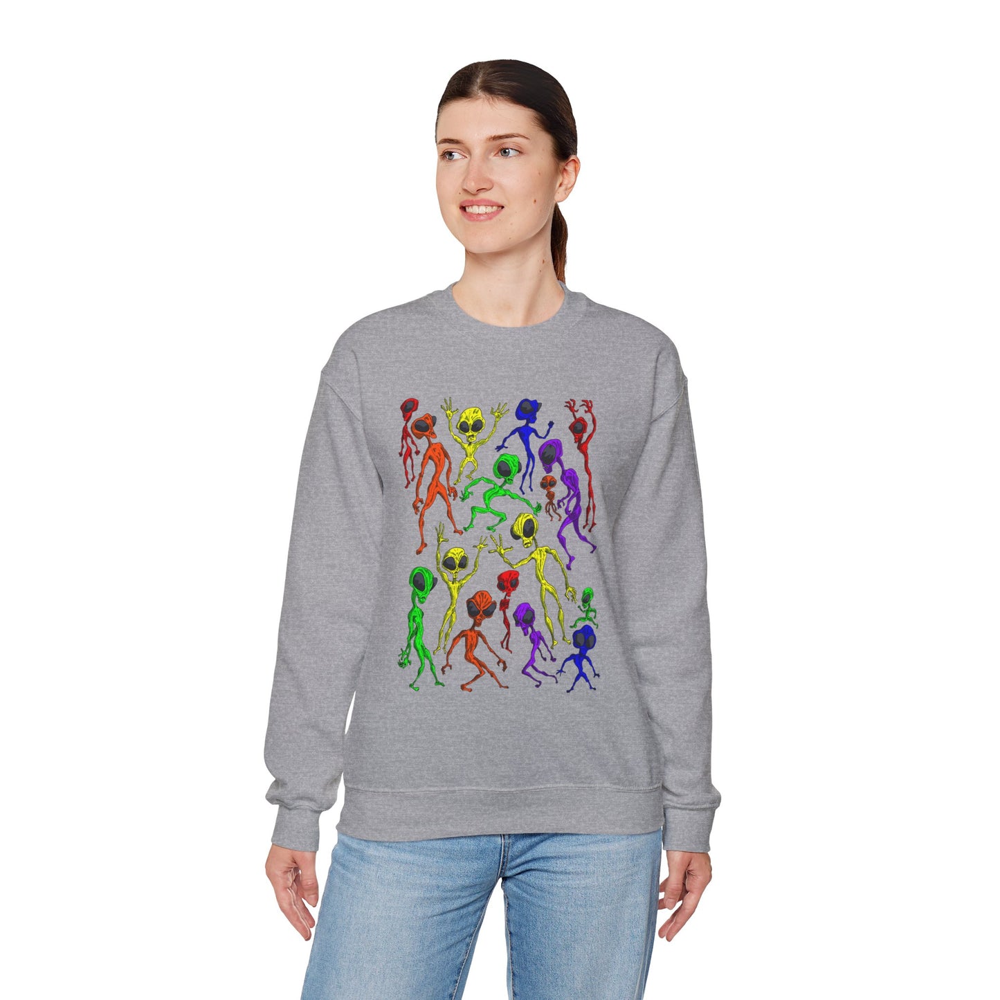 Alien Dance Party Crewneck Sweatshirt