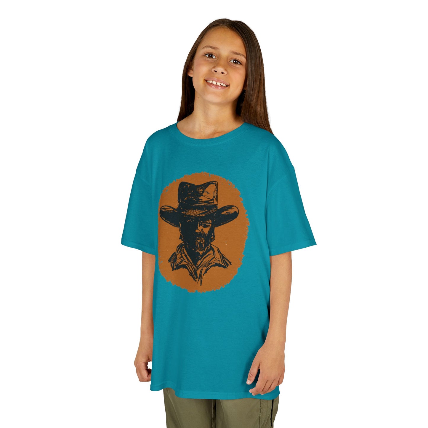 Southwestern Cowboy Kids Heavy Cotton™ Tee