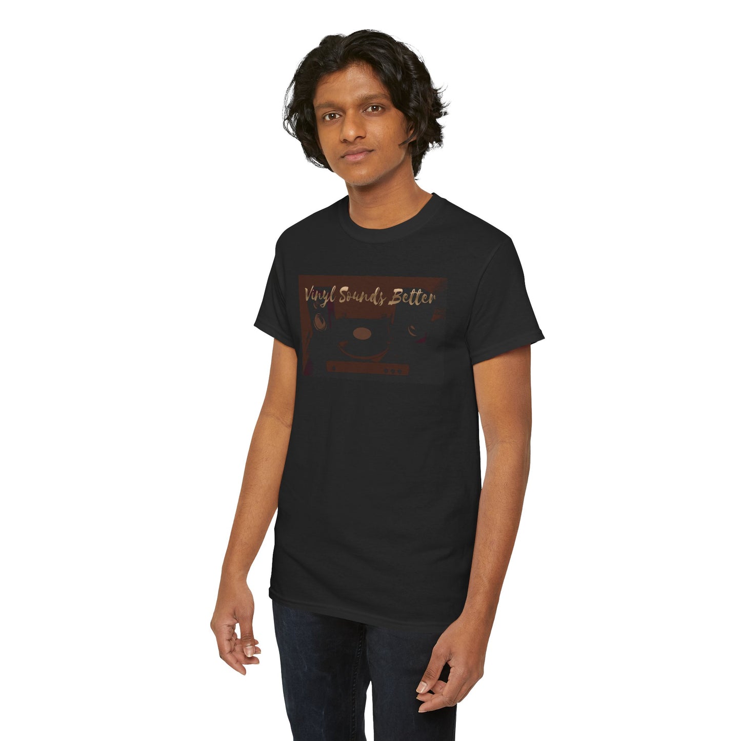 Vinyl Sounds Better T-Shirt — Retro Record Player Tee for Music Lovers