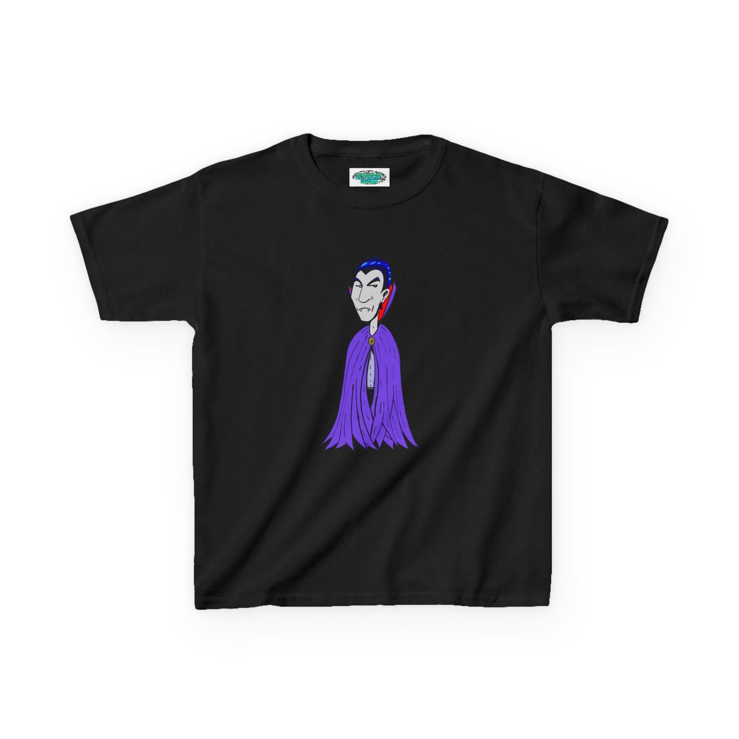 Kids Vampire T-Shirt — Cute Purple Dracula Tee for Halloween