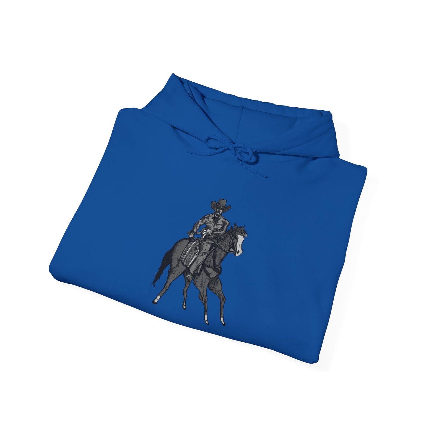 Horseback Rider Silhouette Hoodie – Western Equestrian Graphic Sweatshirt