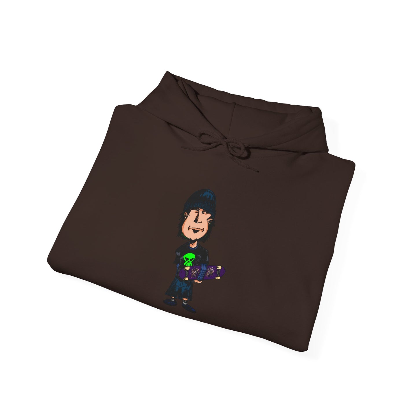 Rude Skater Dude Cartoon Hoodie – Skate Punk Sweatshirt
