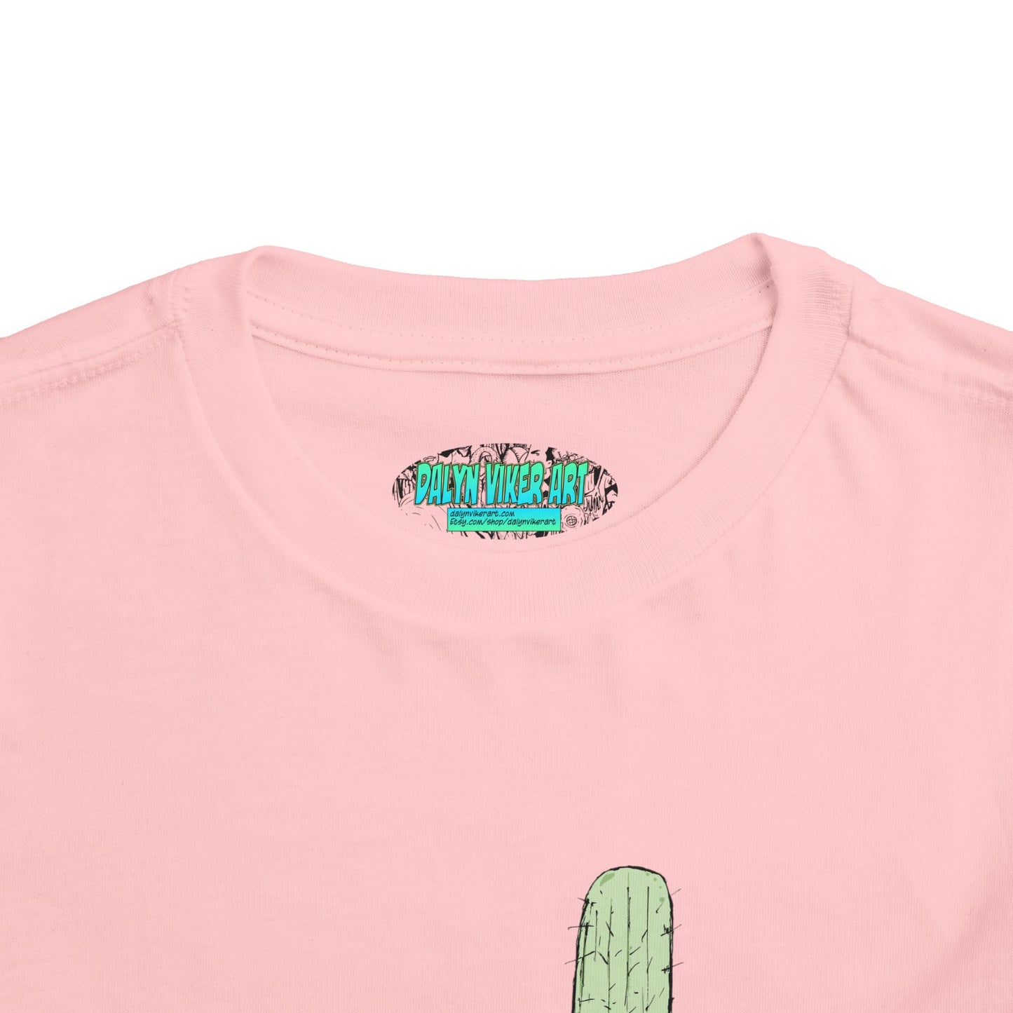 Toddler Tee — Desert Cactus with Guitar Graphic