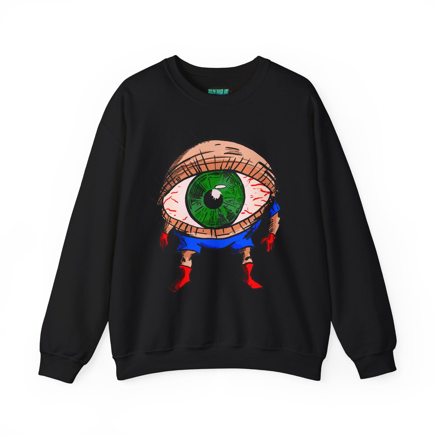 Terrif-EYE-ing Unique Cartoon Eye Sweatshirt - Unisex Heavy Blend™