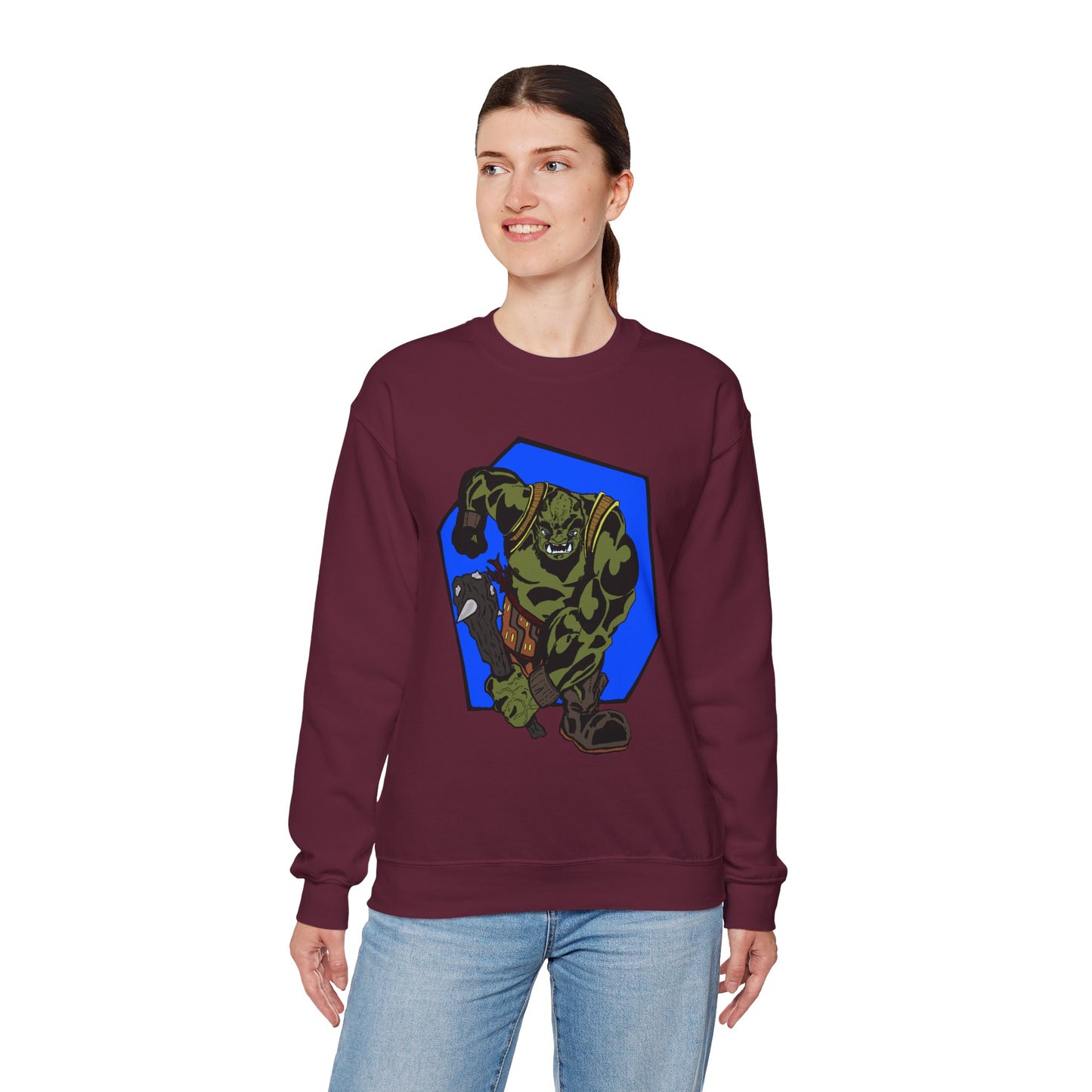 Rampaging Ogre Crewneck Sweatshirt for Marvel Fans