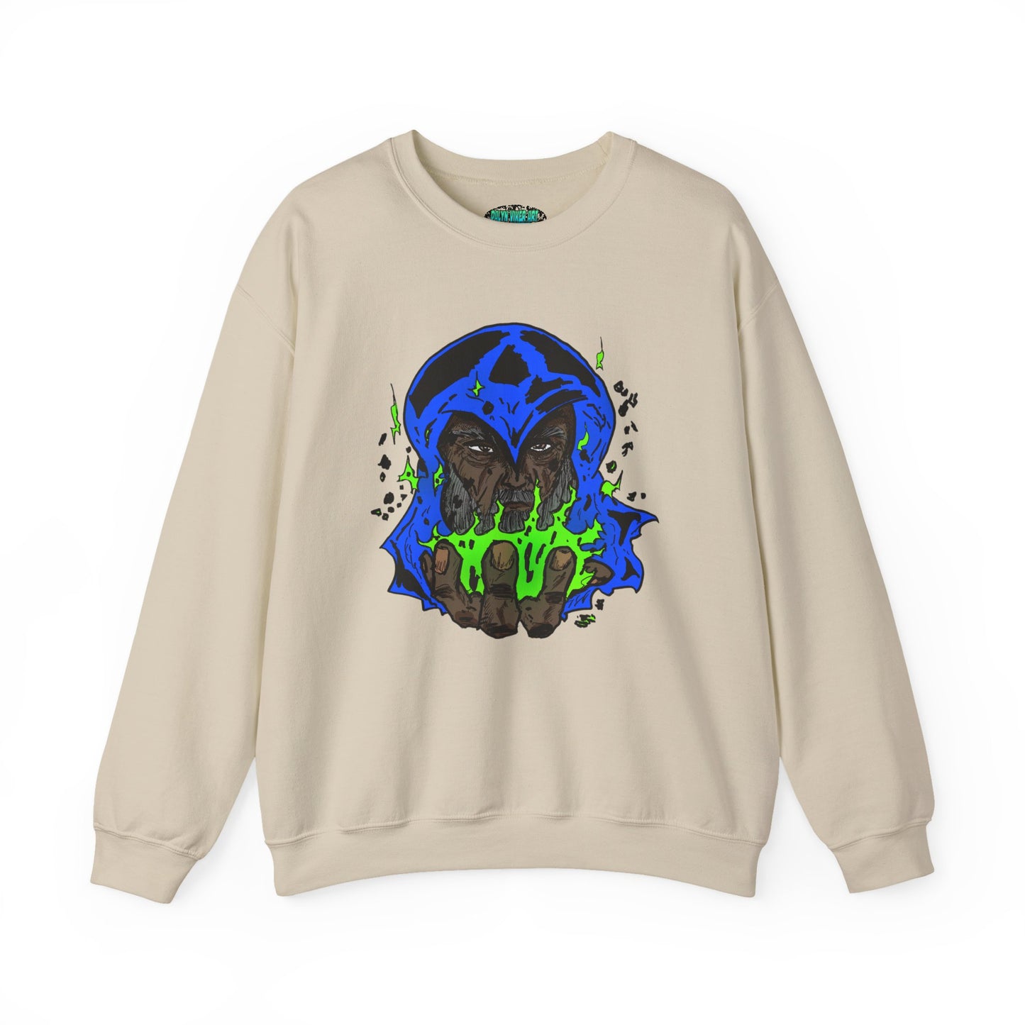 Cosmic Wizard Mystical Graphic Sweatshirt
