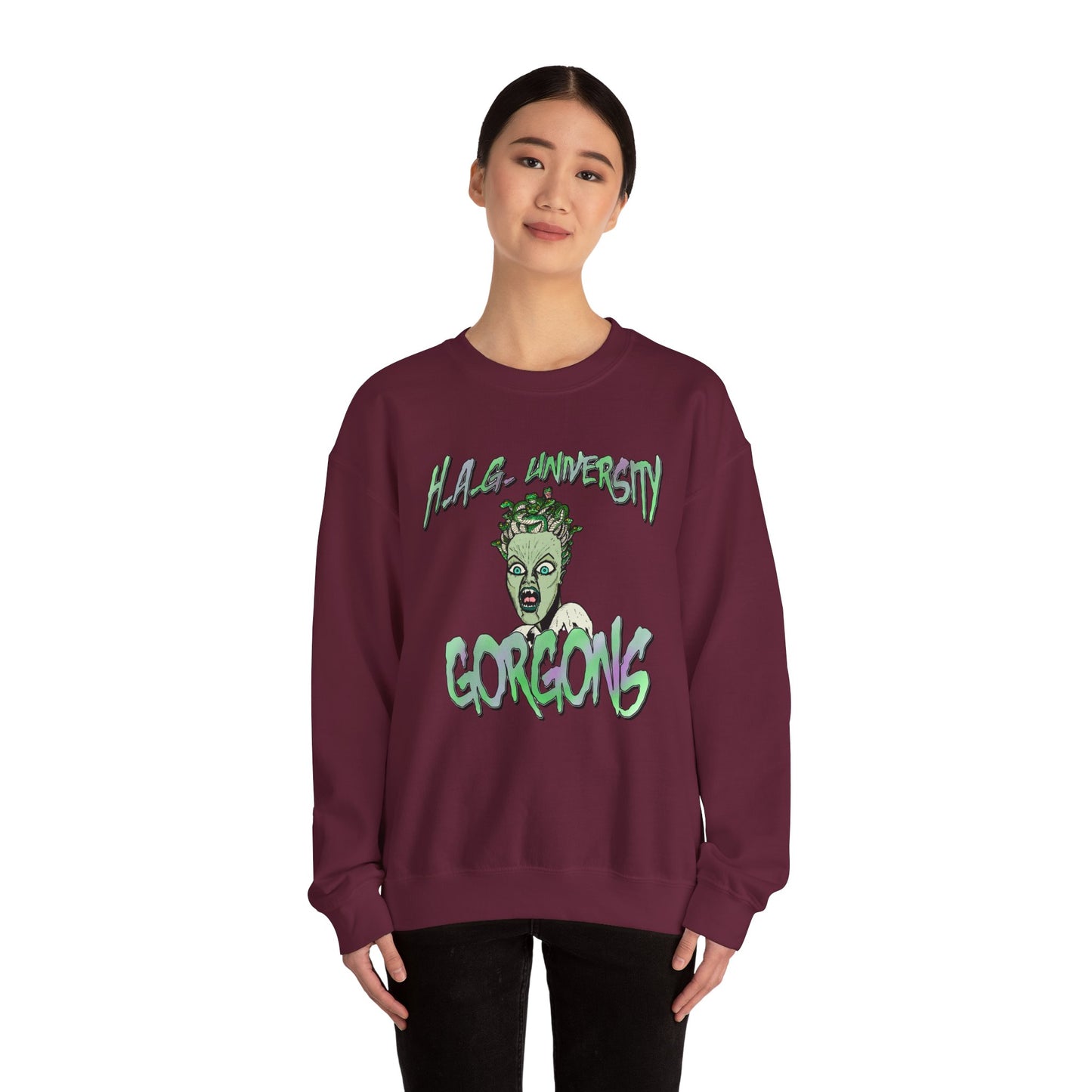 HAG University GORGONS Crewneck Sweatshirt – Unisex Heavy Blend