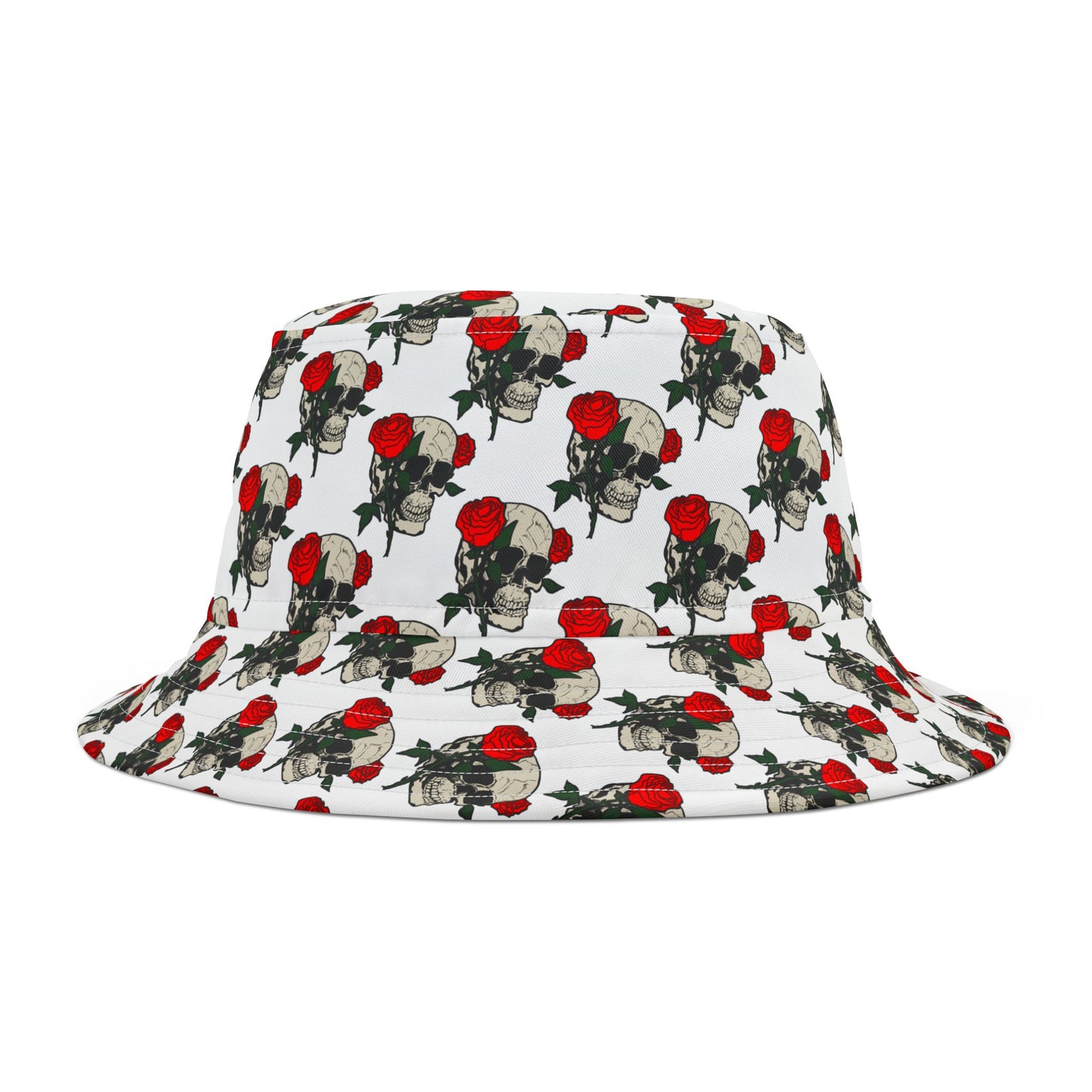 Skull & Roses Bucket Hat – Edgy Fashion for Summer Adventures