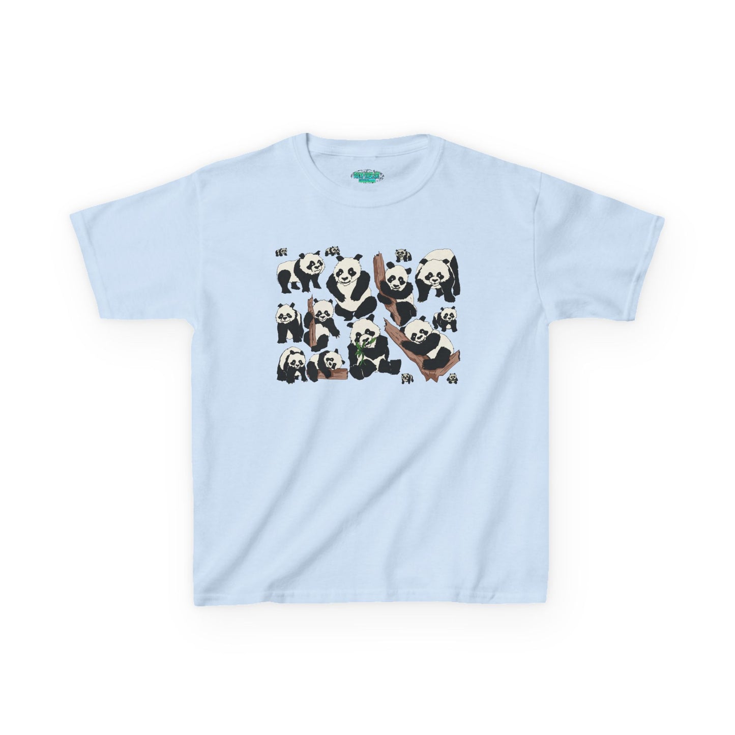 Panda Paradise Kids Tee, Cute Animal T-Shirt, Children's Gift, Birthday Present, Summer Wear, Eco-Friendly Fashion