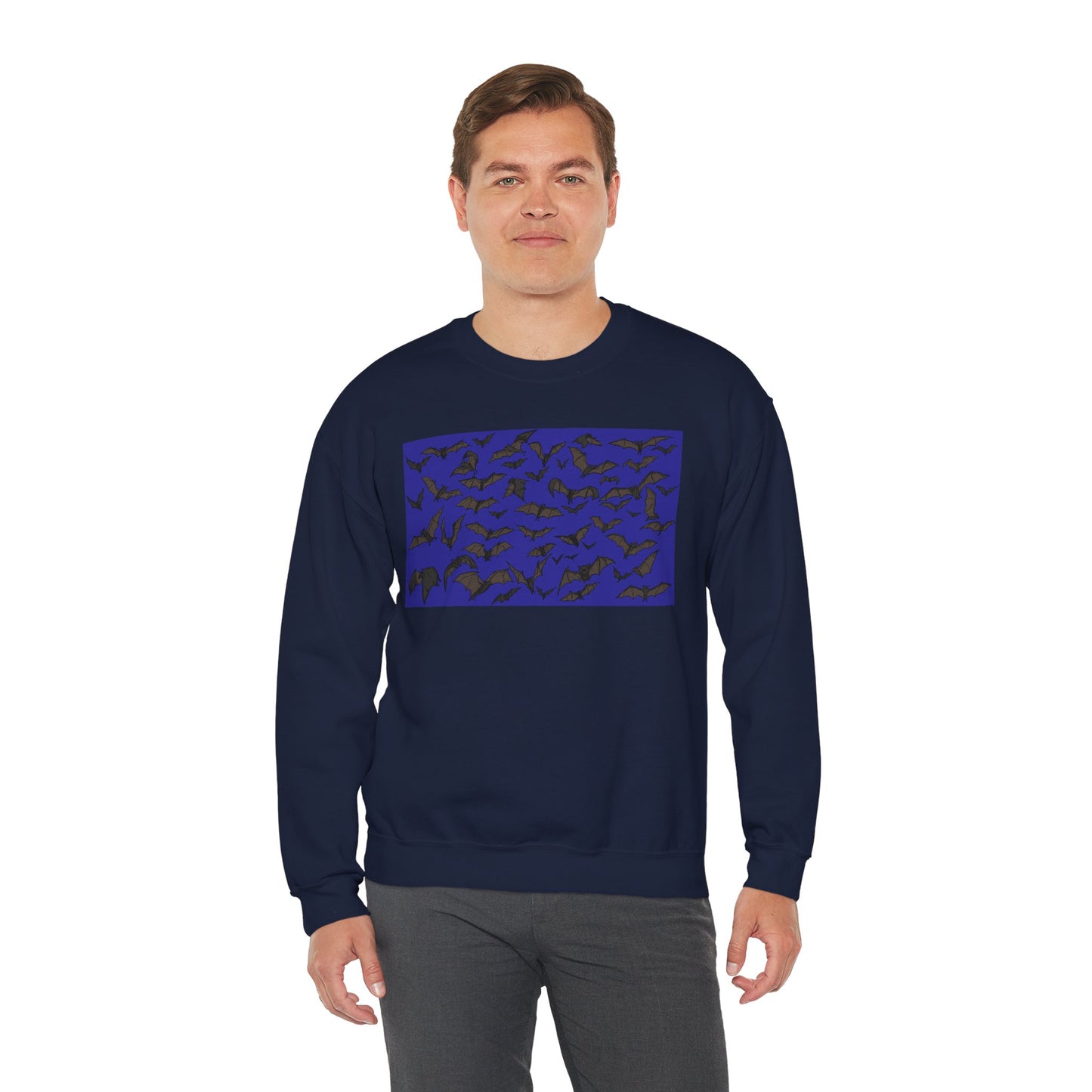 Stylish Bats Unisex Crewneck Sweatshirt with Abstract Design