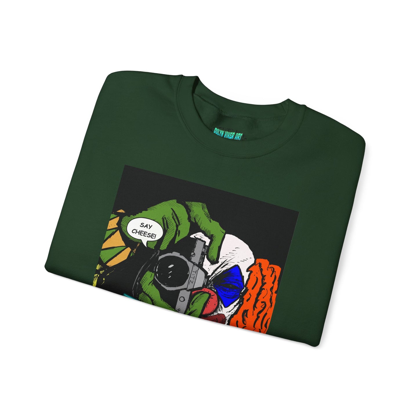 Blasto the Clown Retro Homage Graphic Crewneck Sweatshirt - 'Blast from the Past'