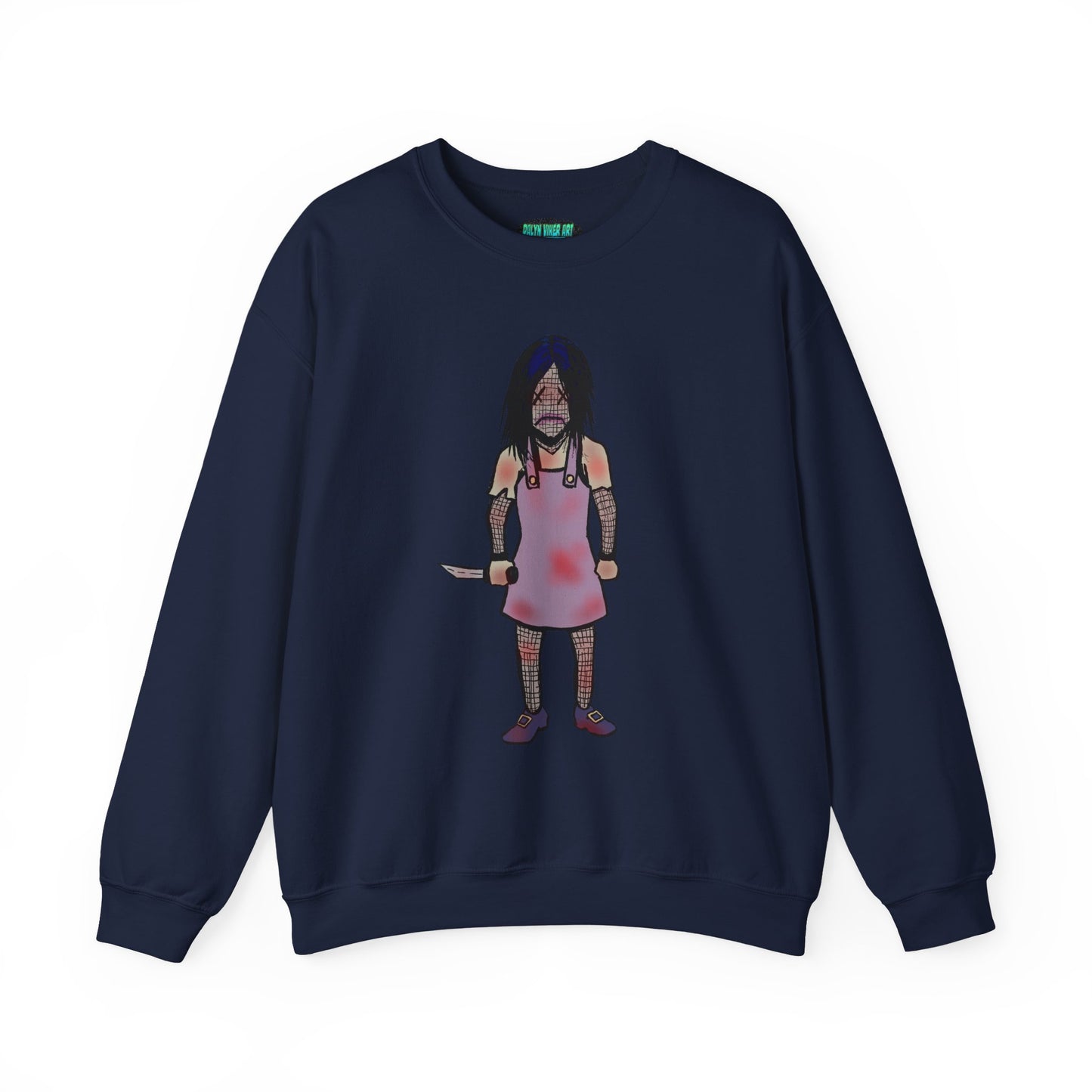 Evil Doll Edgy Graphic Sweatshirt for Unique Style