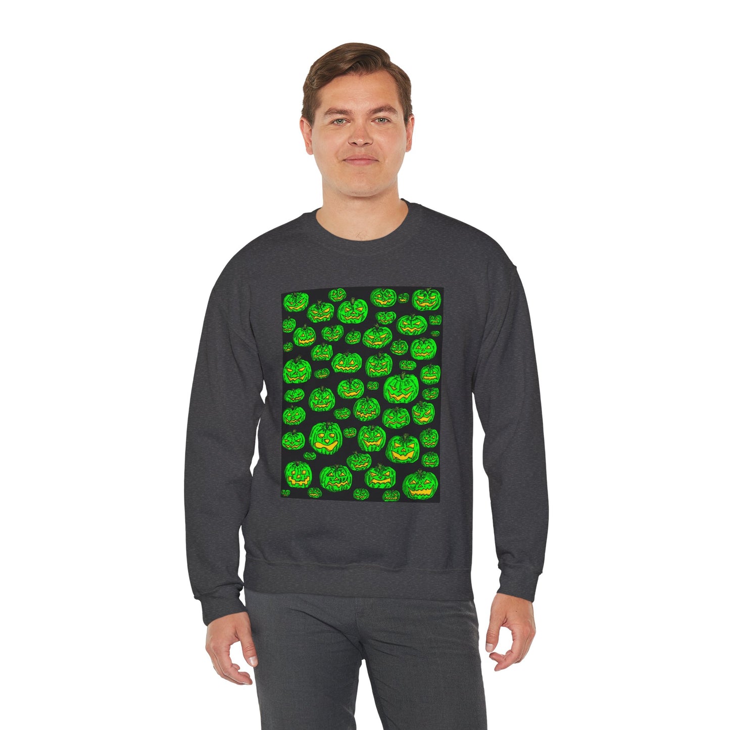 Halloween Pumpkin Crewneck Sweatshirt