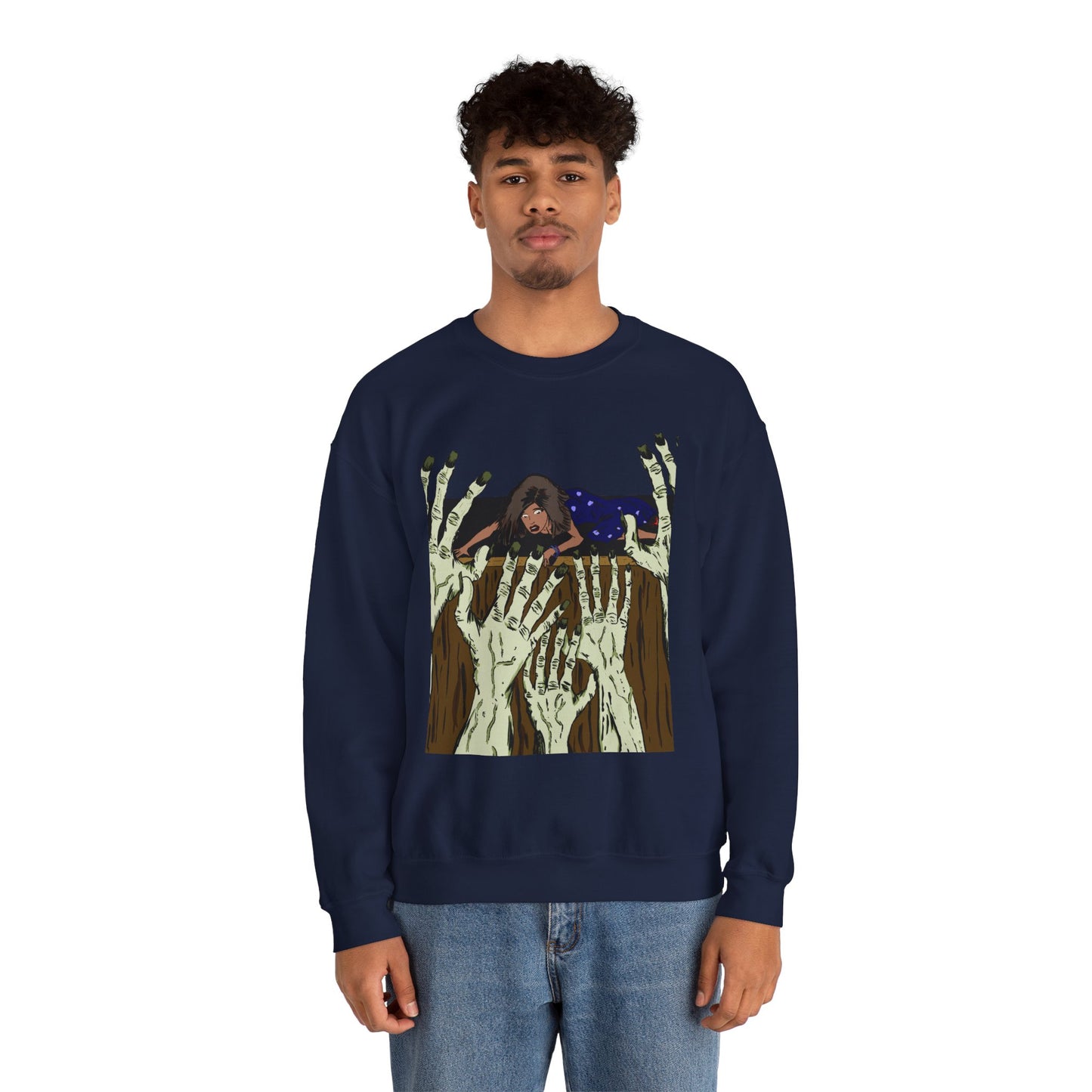 Haunting Hands Crewneck Sweatshirt - Unisex Heavy Blend™