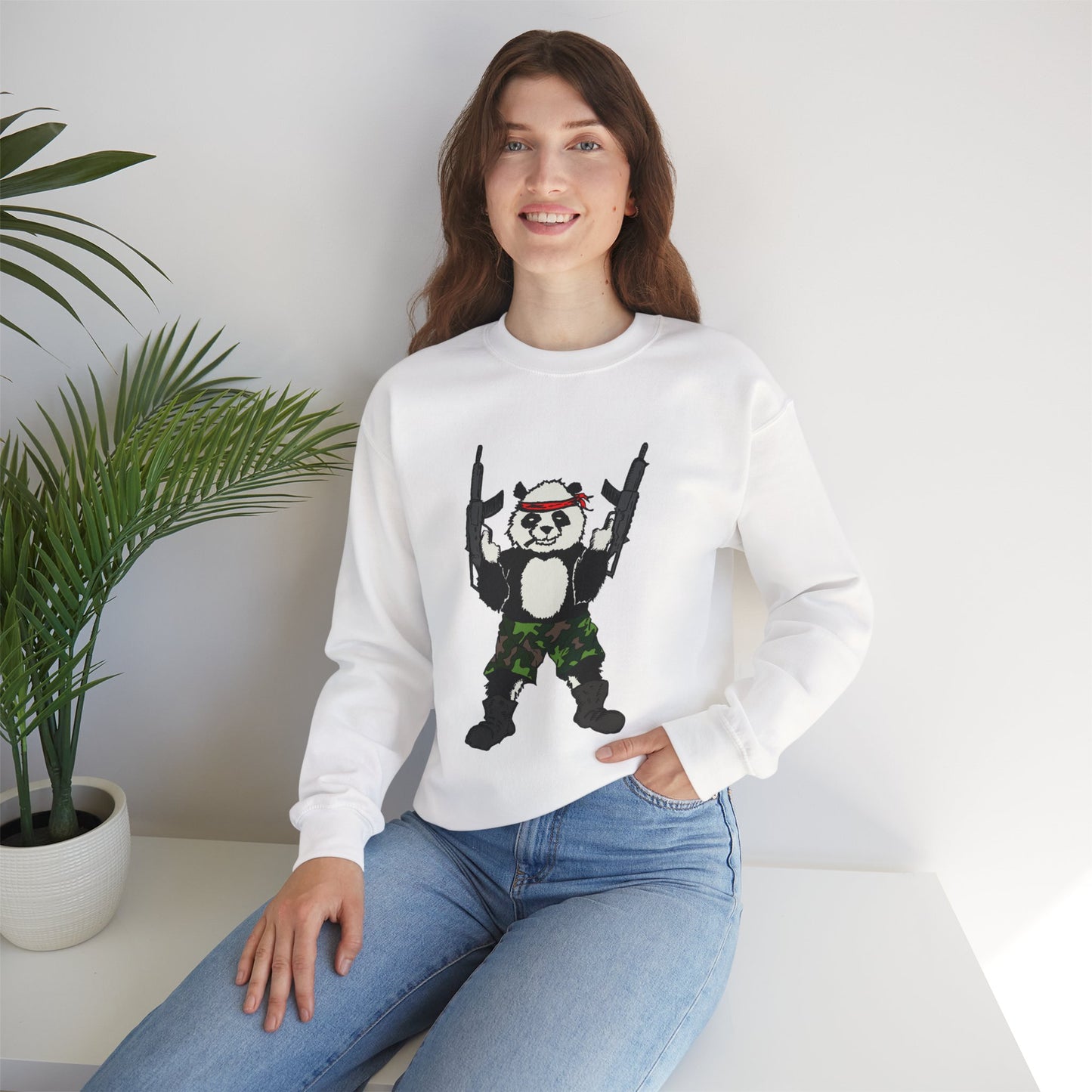 Panda Guns Crewneck Sweatshirt