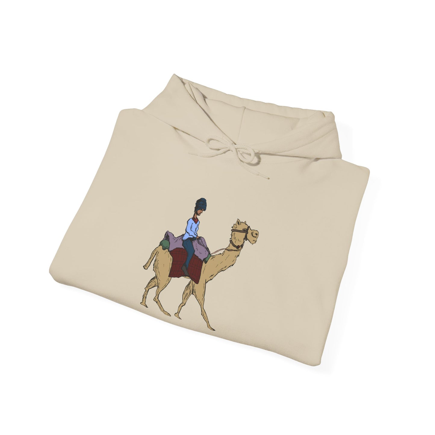 Camel Ride Hoodie, Cozy Unisex Pullover Sweatshirt, Fun Animal Lover Gift, Perfect for Travel & Adventure Enthusiasts