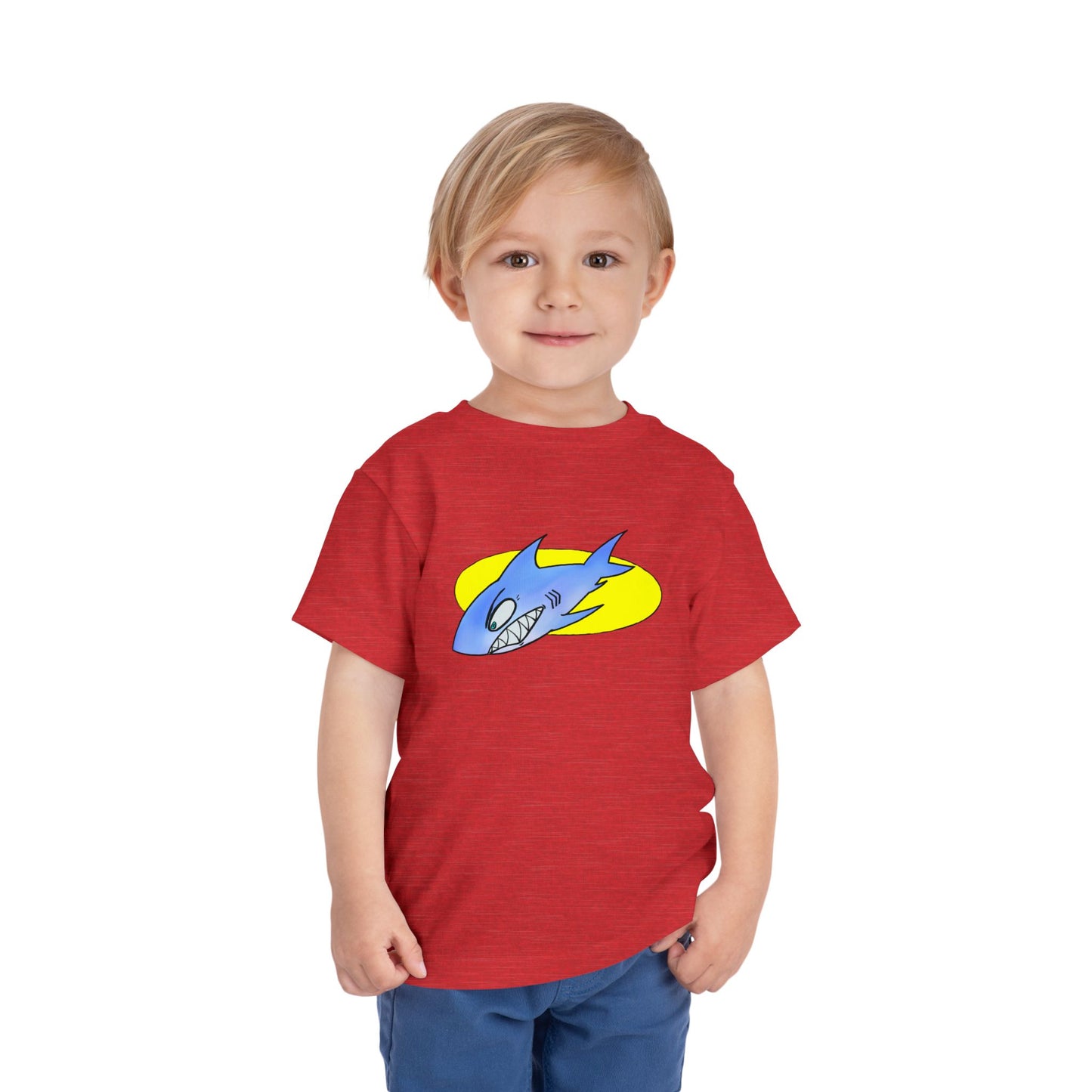 Toddler Shark Tee — Cute Blue Shark Graphic Kids Shirt