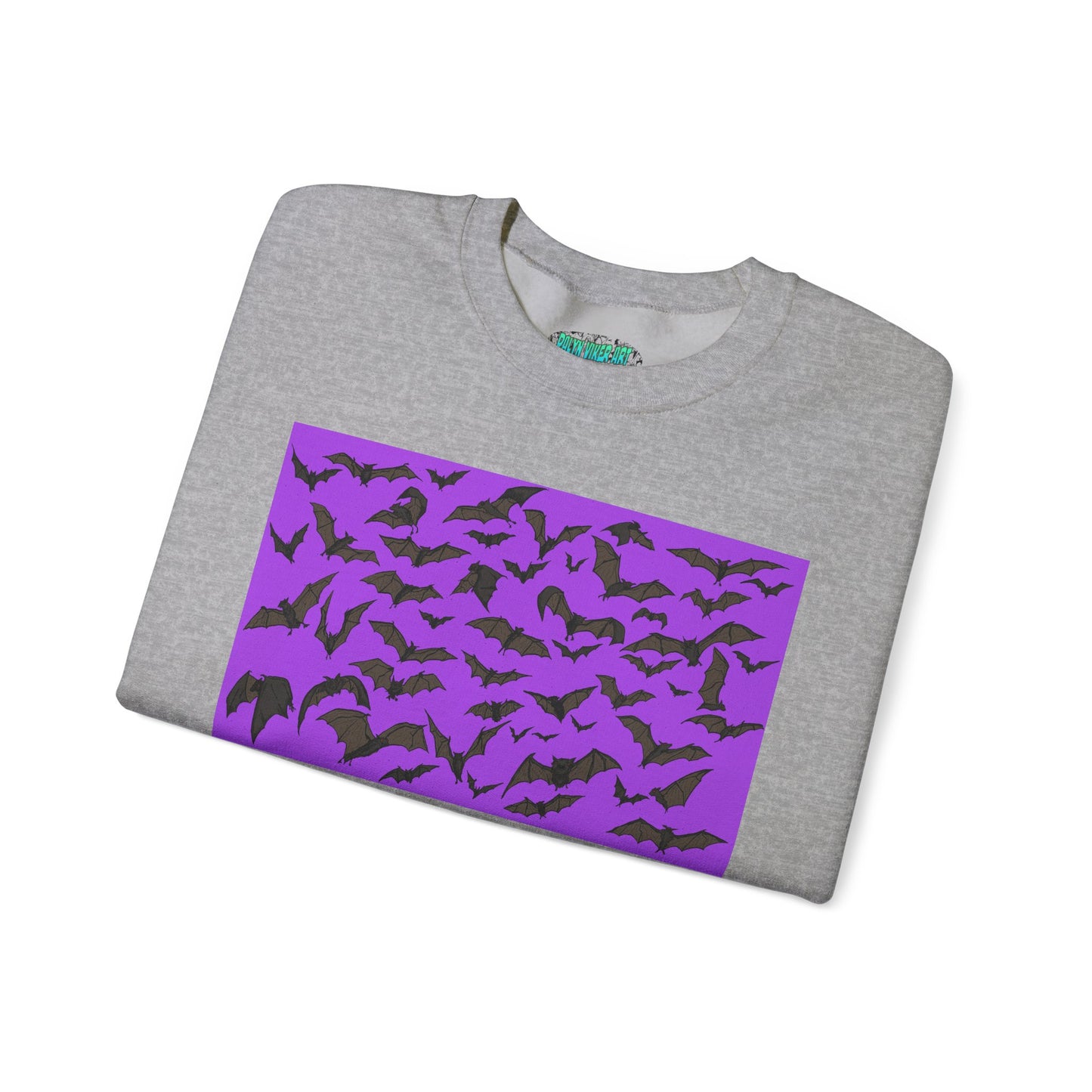 Spooky Bat Crewneck Sweatshirt for Halloween