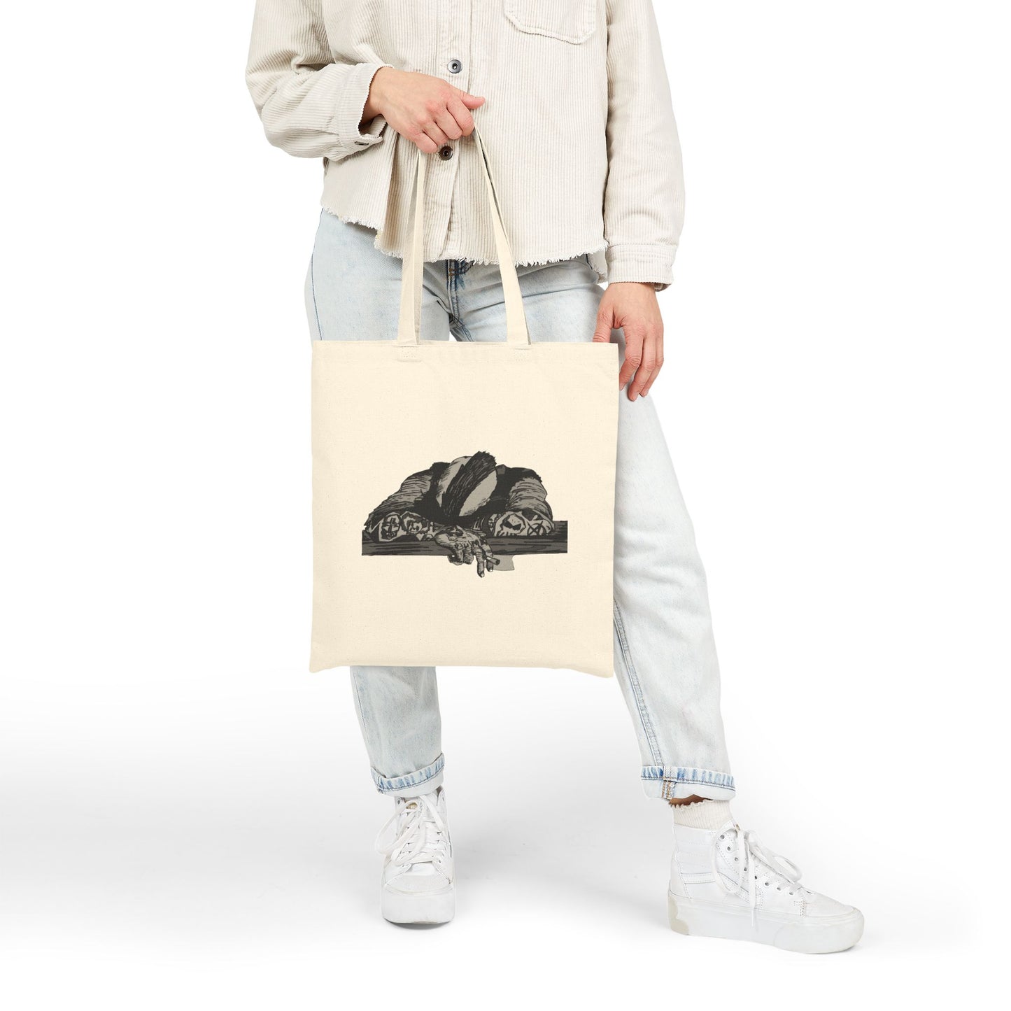 Punk and Done Canvas Tote Bag — Original Illustration Tote