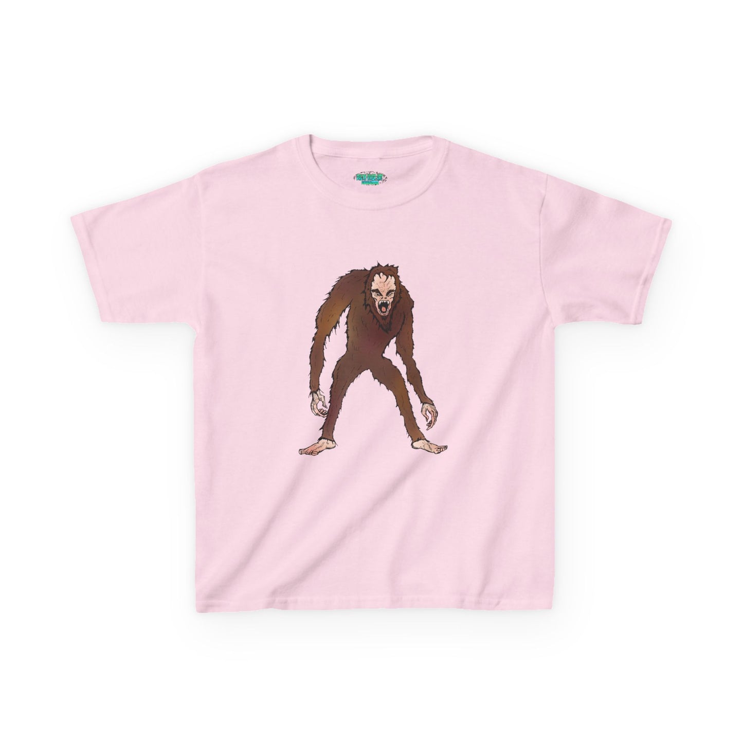 Kids Tee — Playful Sasquatch/Yeti Monster Graphic
