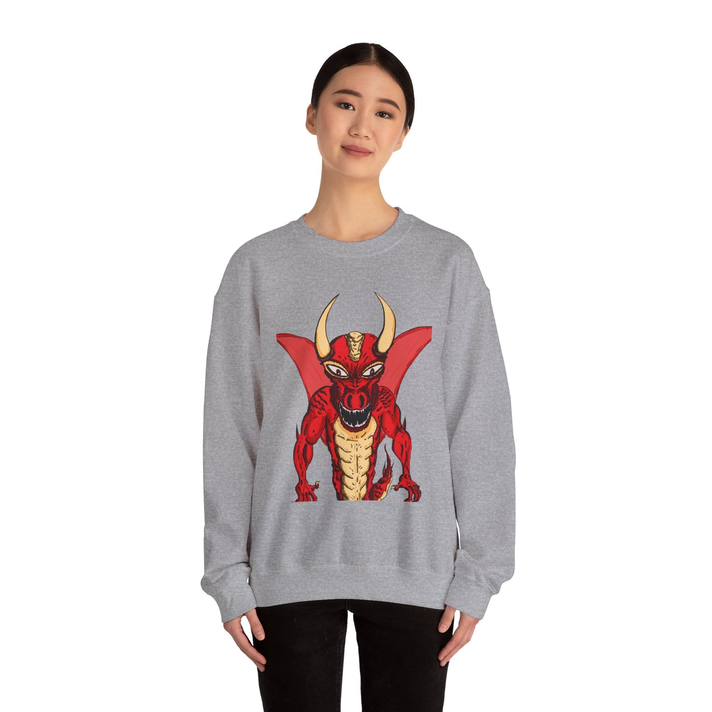 Fierce Dragon Unisex Crewneck Sweatshirt