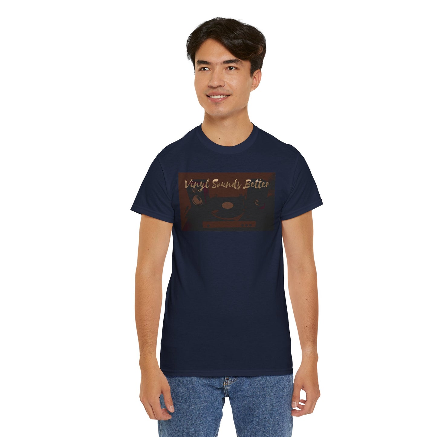 Vinyl Sounds Better T-Shirt — Retro Record Player Tee for Music Lovers