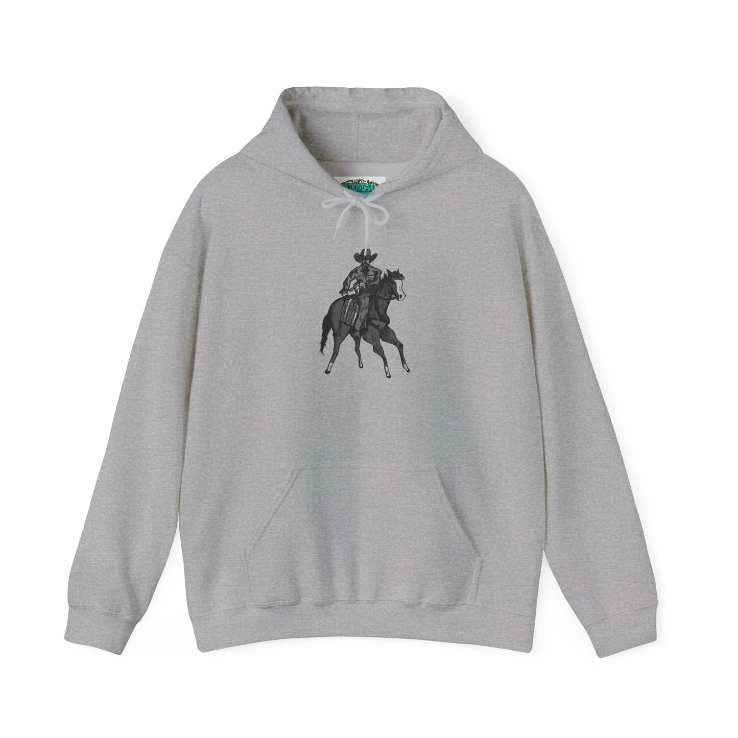 Horseback Rider Silhouette Hoodie – Western Equestrian Graphic Sweatshirt