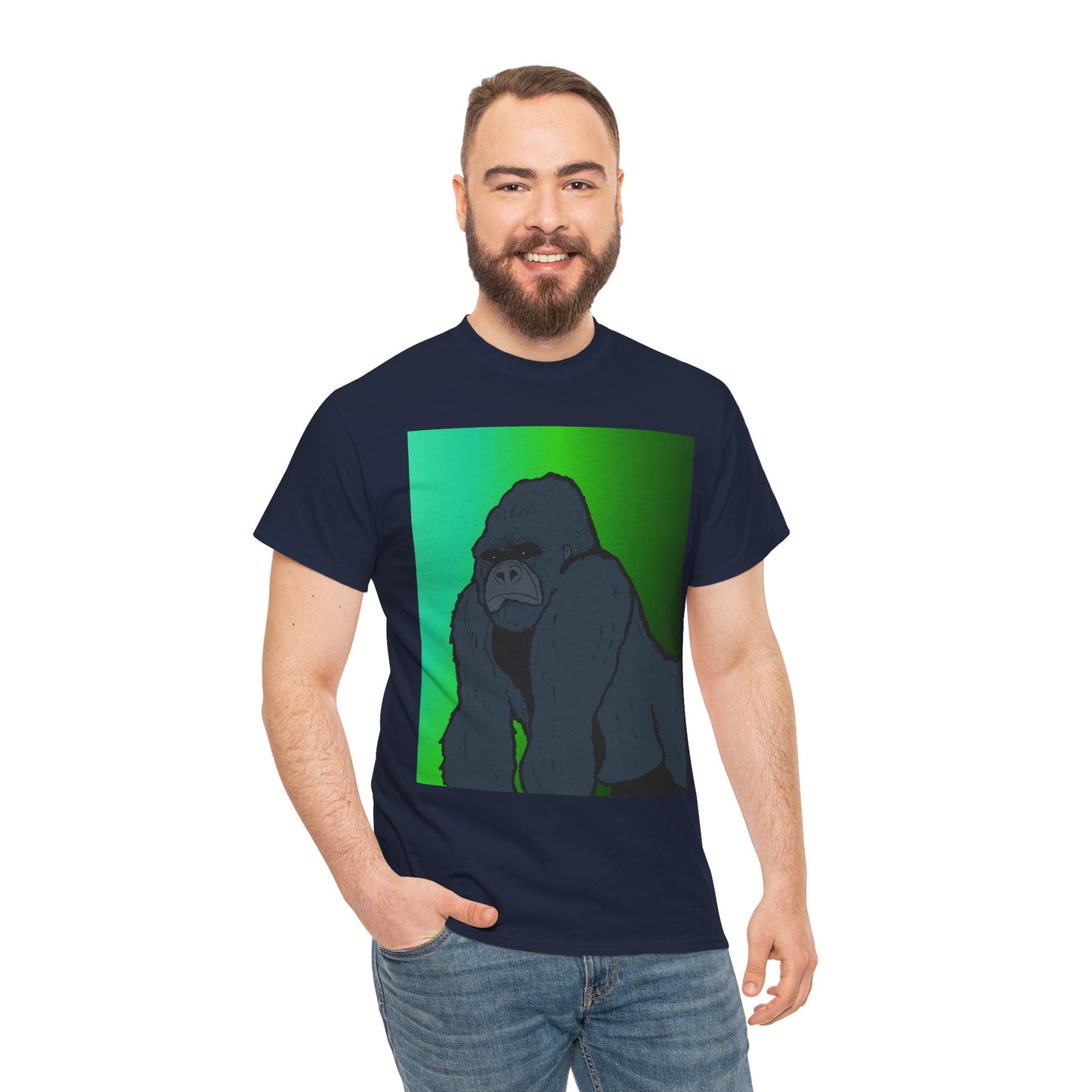 Gorilla Portrait Tee – Graphic Ape Illustration T-Shirt