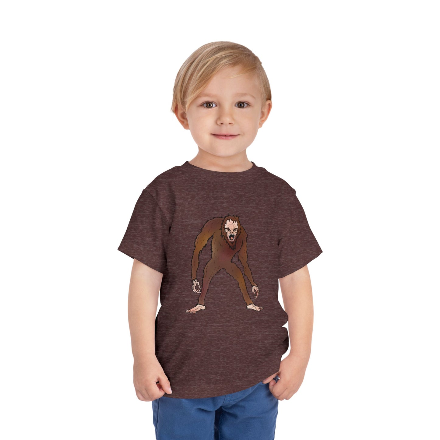 Toddler Tee — Cute Cartoon Kid-Friendly Bigfoot Graphic Shirt