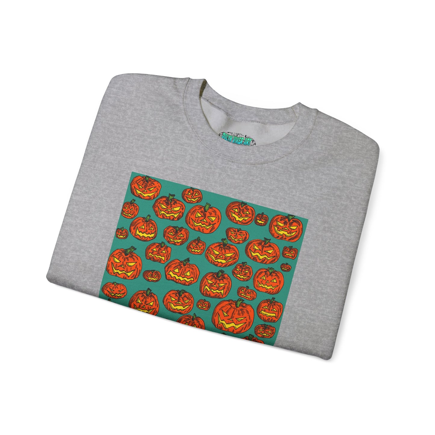 Halloween Pumpkin Crewneck Sweatshirt