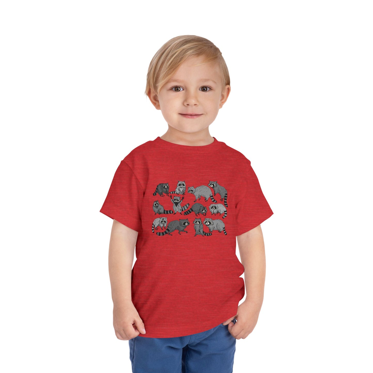 Toddler Tee — Playful Woodland Raccoon Crew Cute Kids Shirt