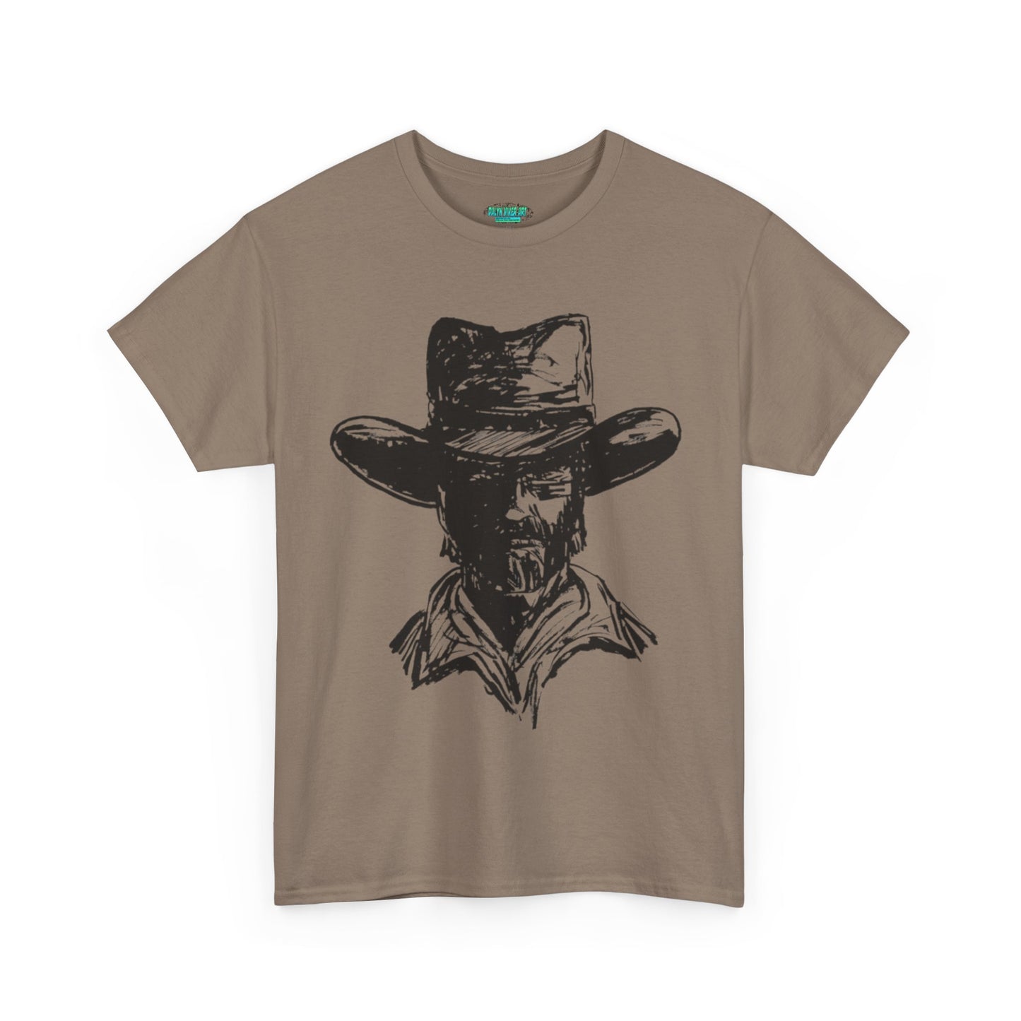 Rustic Cowboy Graphic Unisex Heavy Cotton Tee