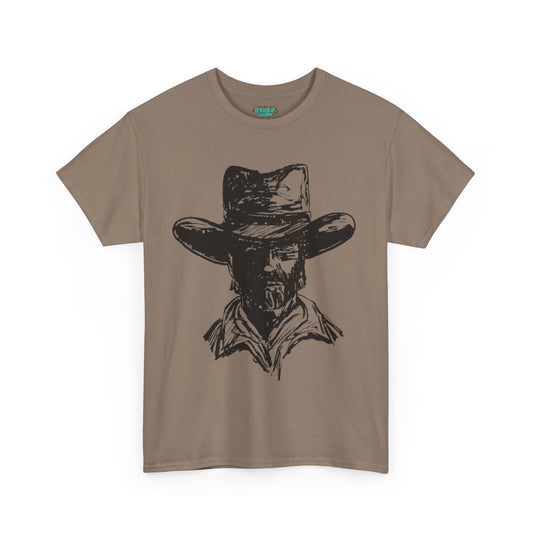 Rustic Cowboy Graphic Unisex Heavy Cotton Tee