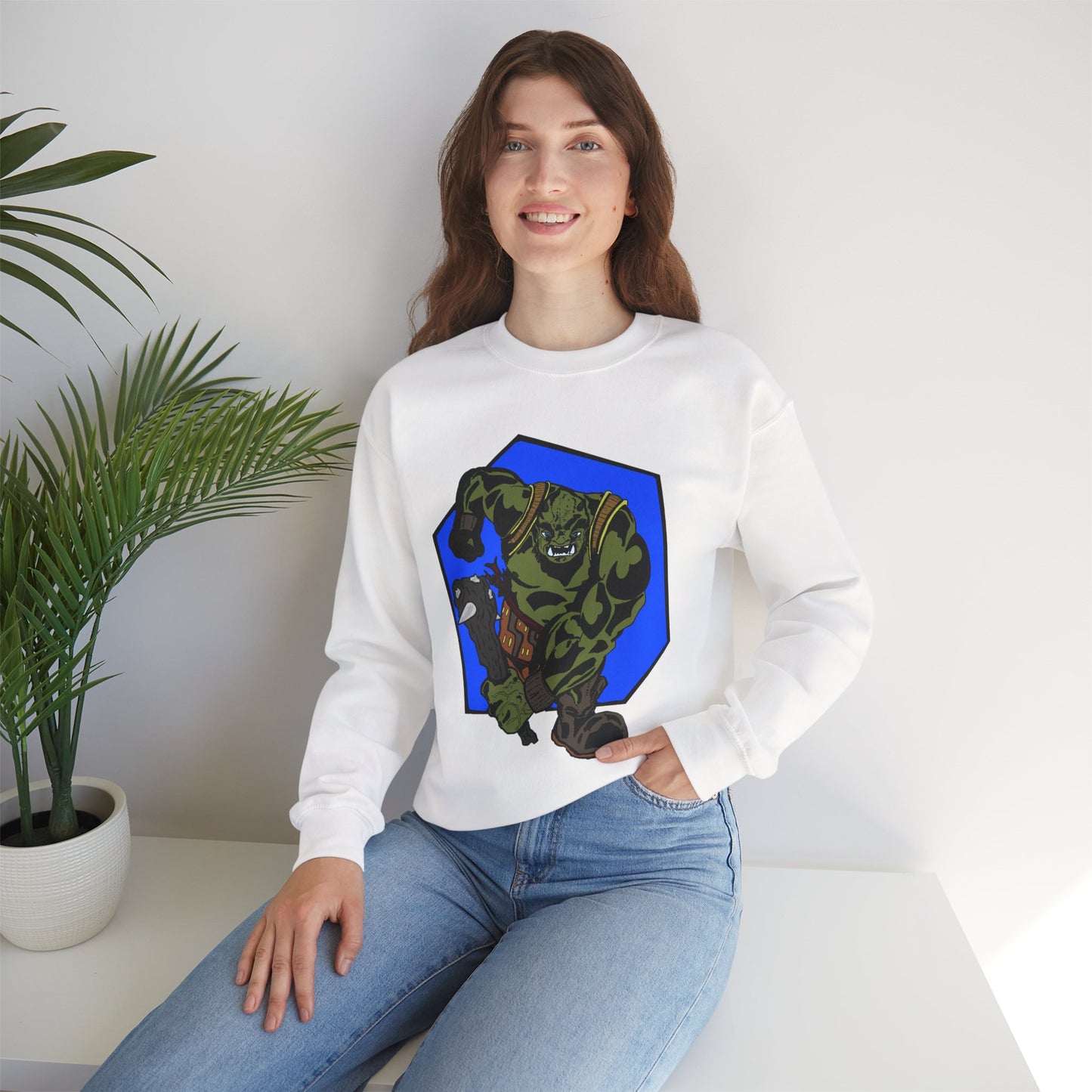 Rampaging Ogre Crewneck Sweatshirt for Marvel Fans