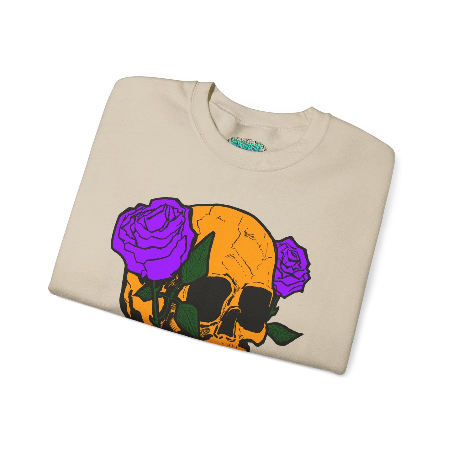 Skull & Roses Sweatshirt - Unisex Heavy Blend™ Crewneck