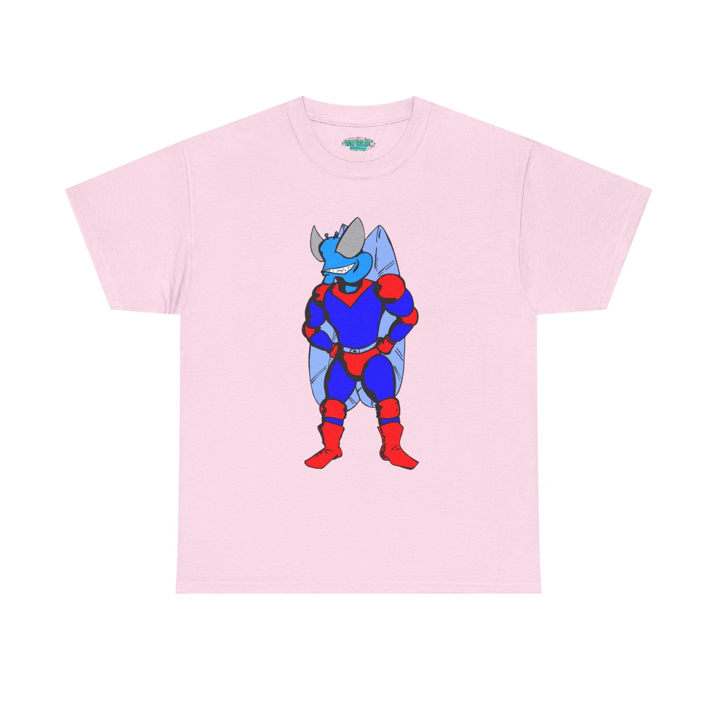 Astro-Fly Hero Graphic Tee - Blue & Red Superhero T-Shirt