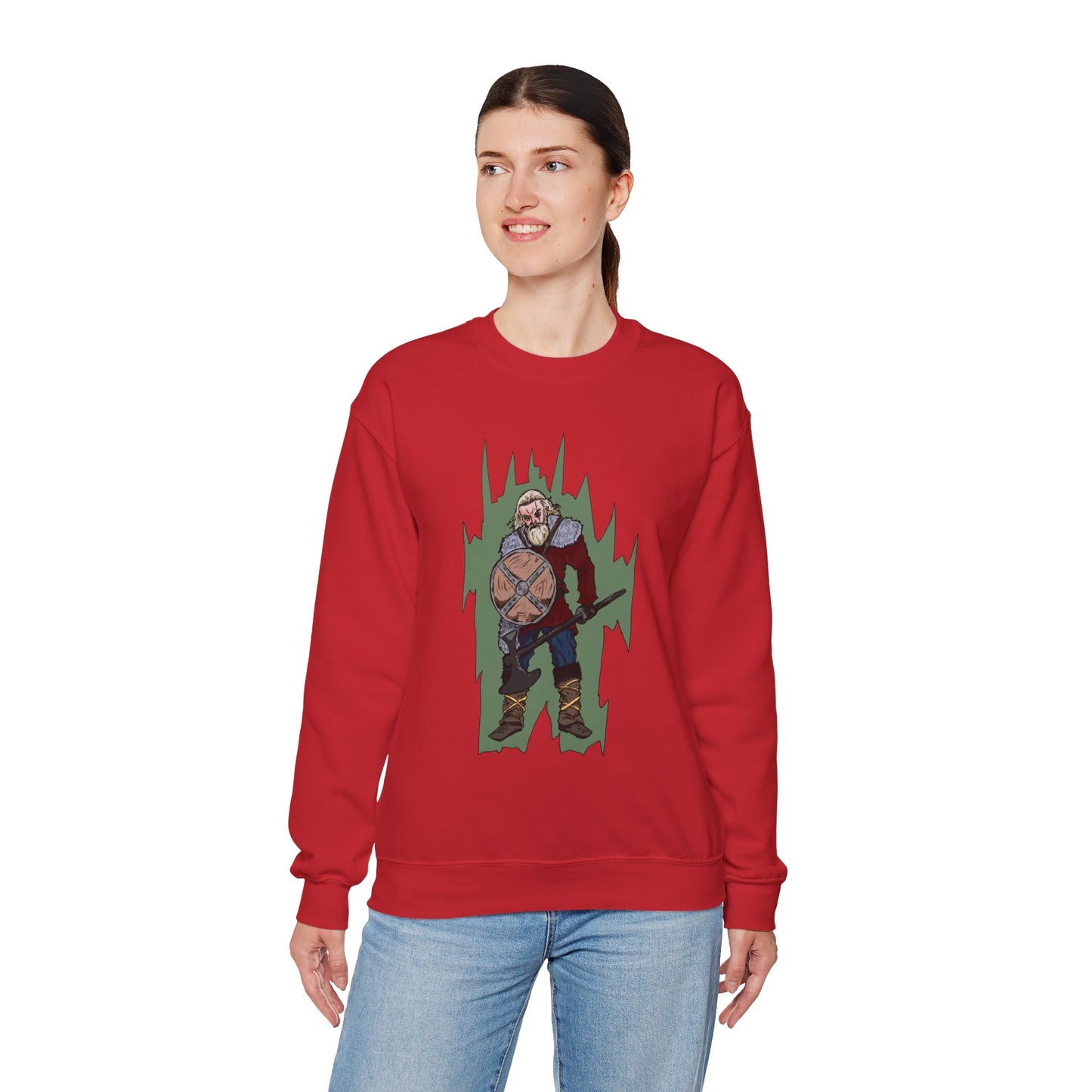 Viking Warrior Sweatshirt - Unisex Heavy Blend Crewneck
