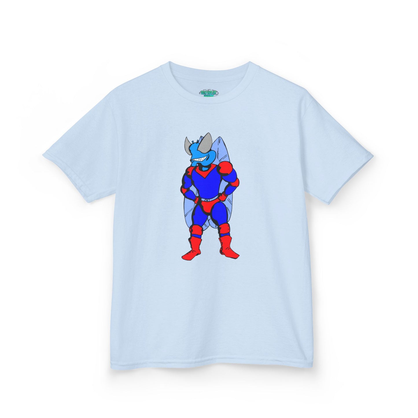 Astro-Fly Kids Superhero T-Shirt — Cute Red & Blue Winged Hero Tee for Boys & Girls